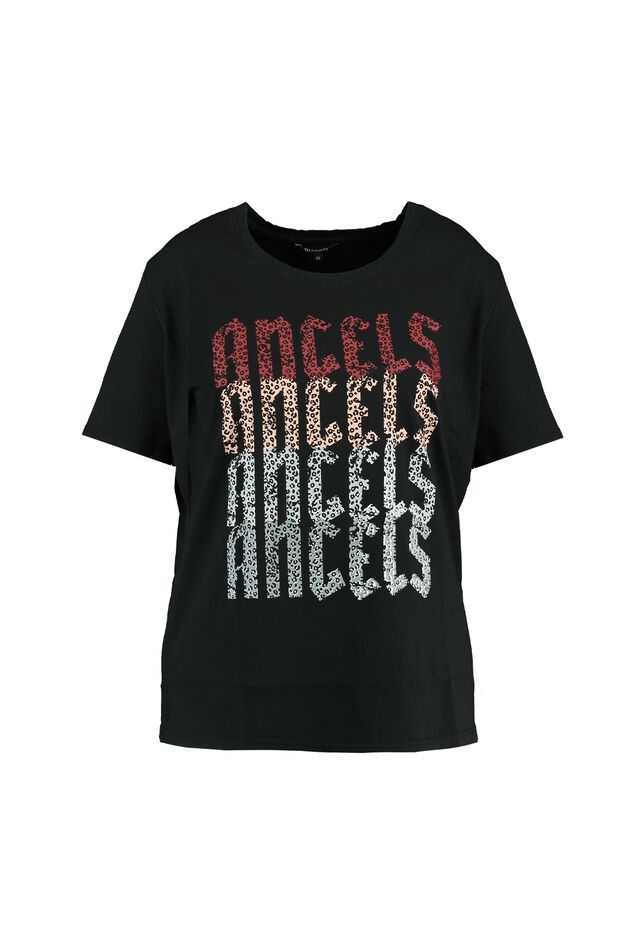 T-shirt met print opdruk image number 1