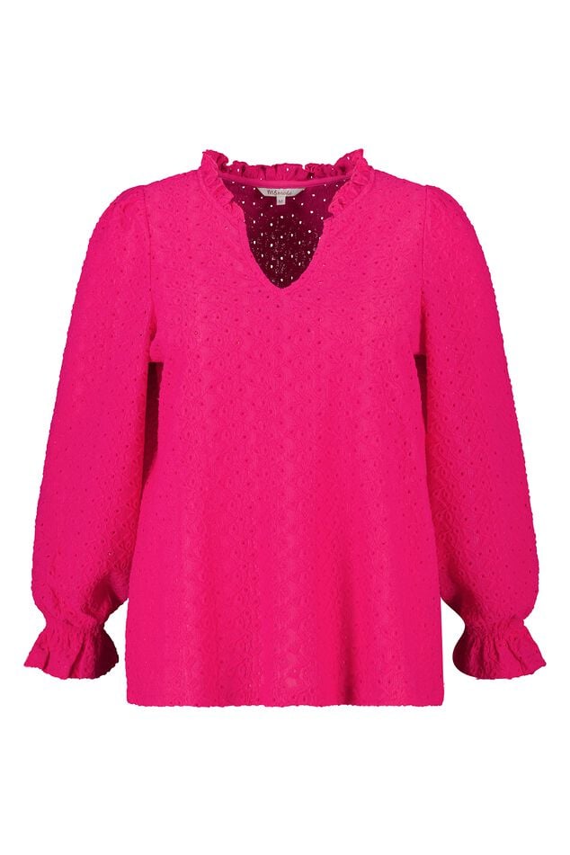 Top met broderie image number 1