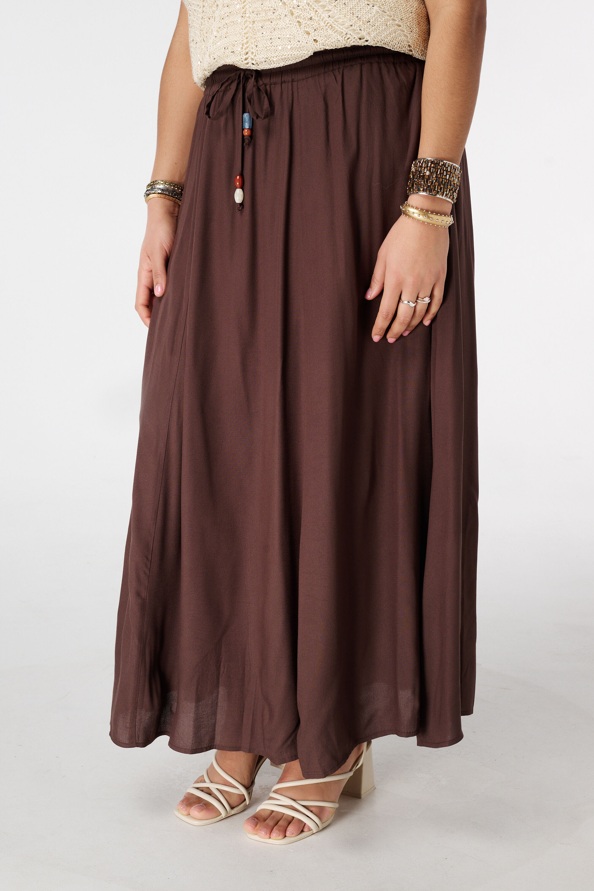 Maxi rok met elastische taille image number 5