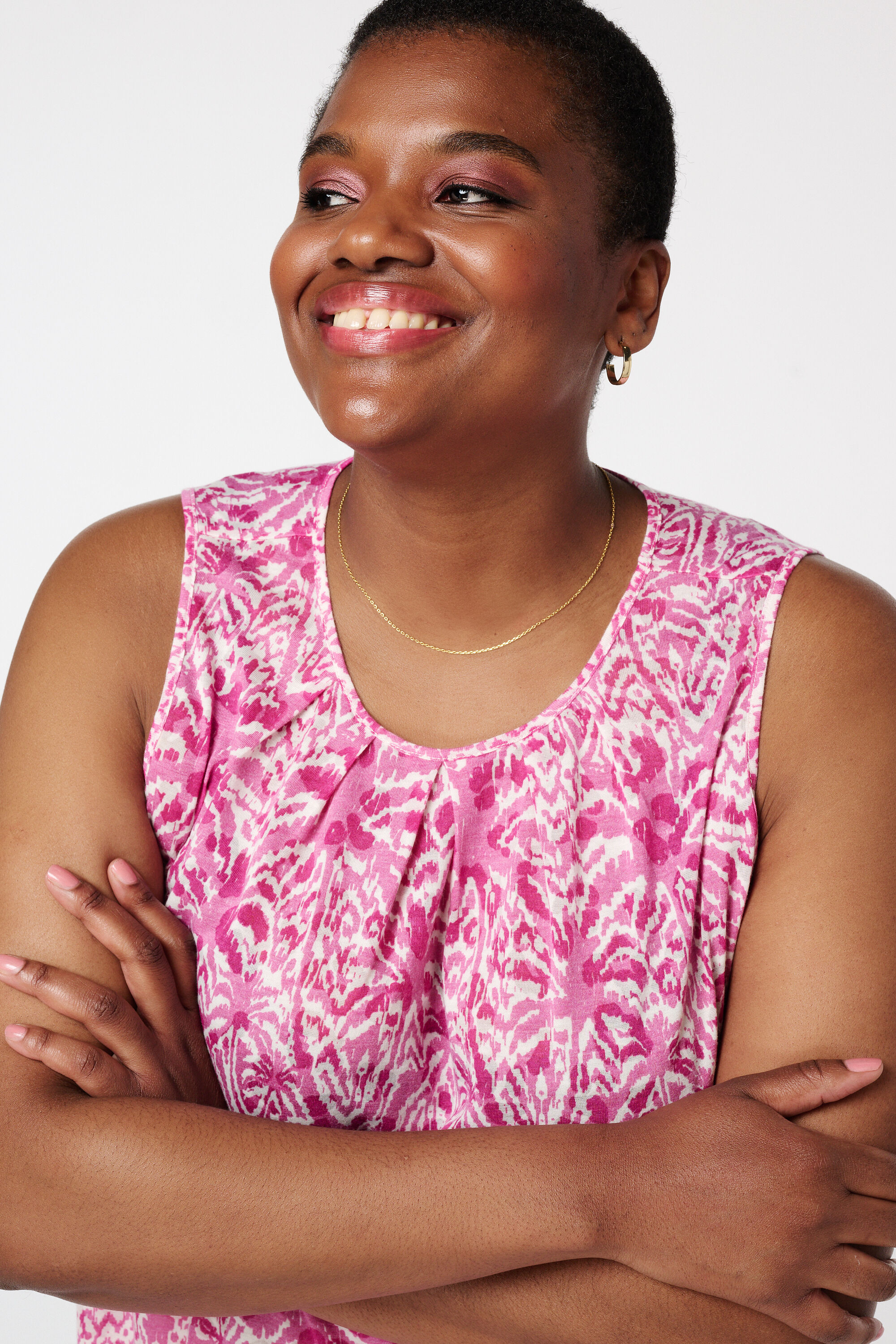 Luchtige top met plooitjes image number 4