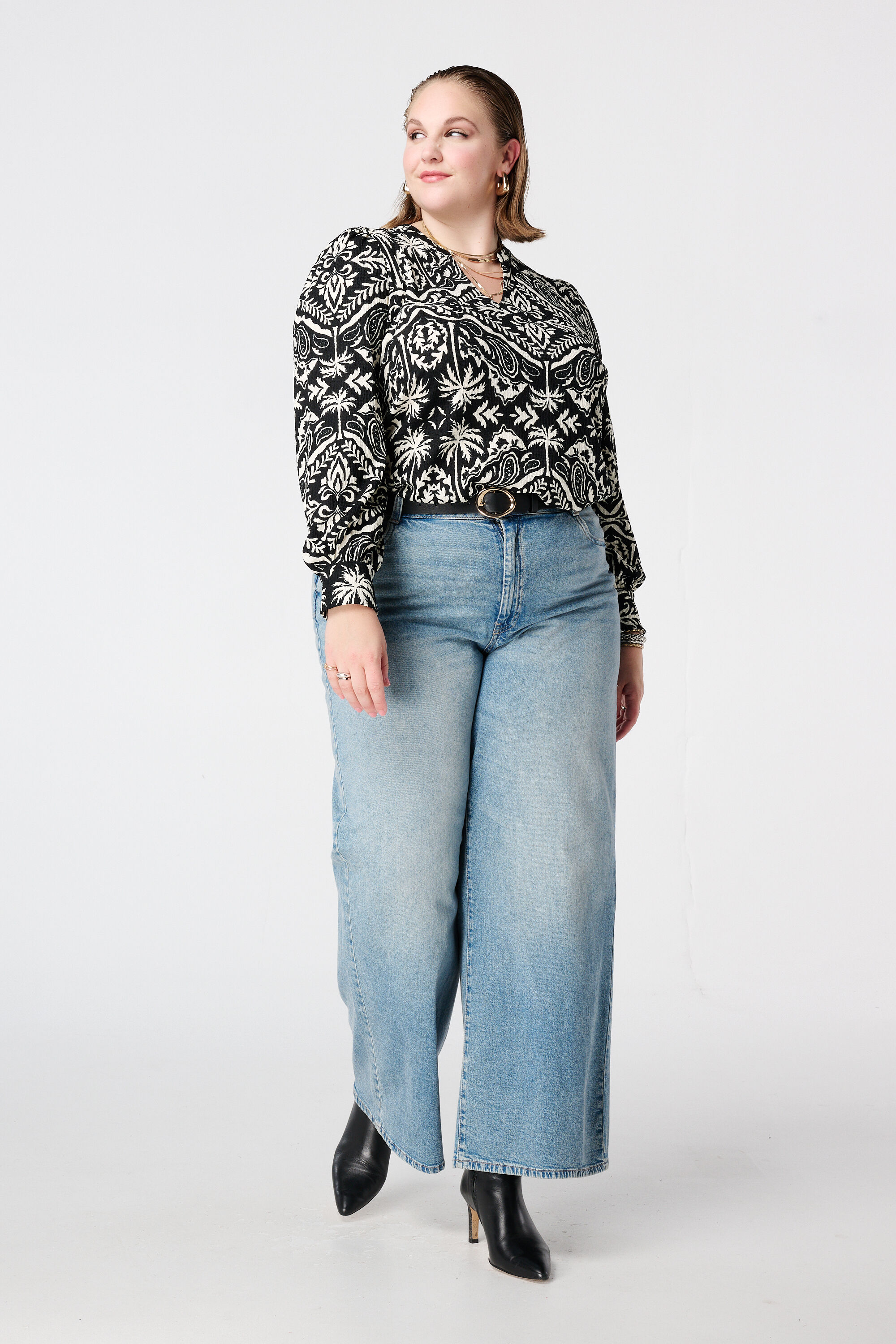 Top met sierlijke print  image number 5