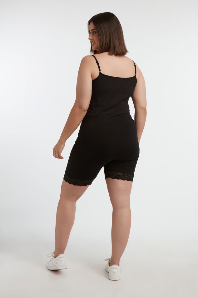 Korte legging met kant image number 3