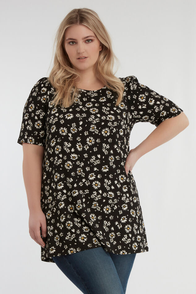 Lang T-shirt met print image number 0