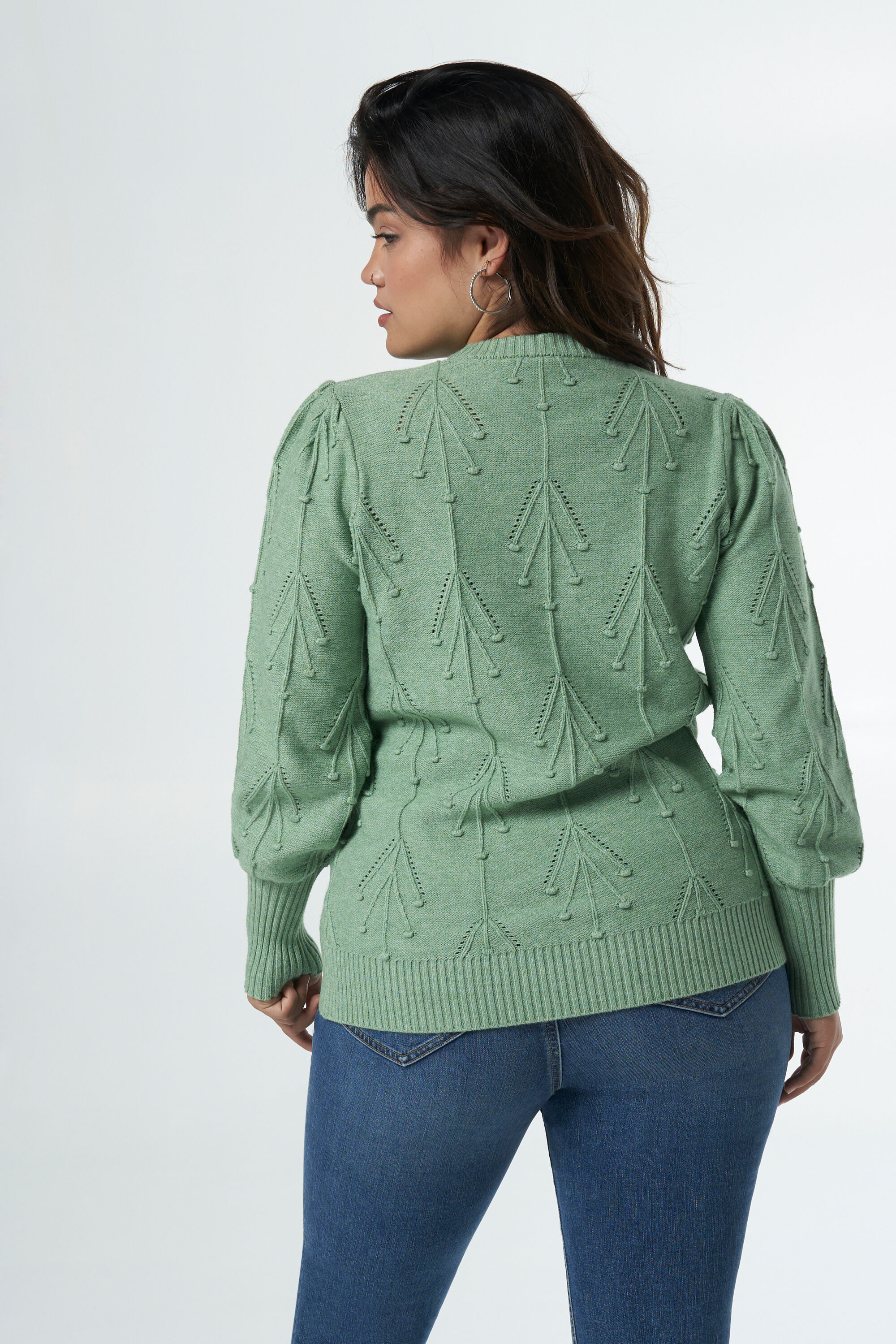 Trui met opengewerkte structuur image number 3