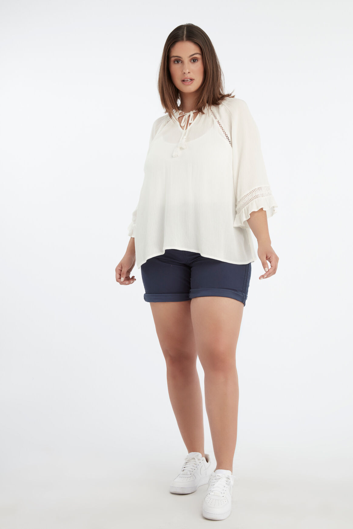 Blouse met opengewerkte details image number 3