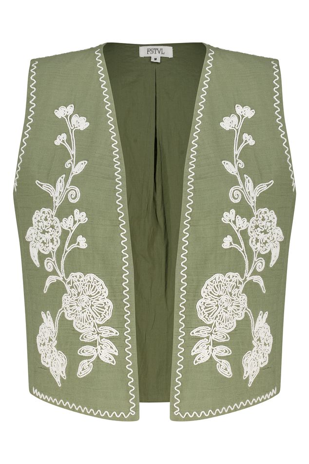 Gilet met borduursels  image number 1