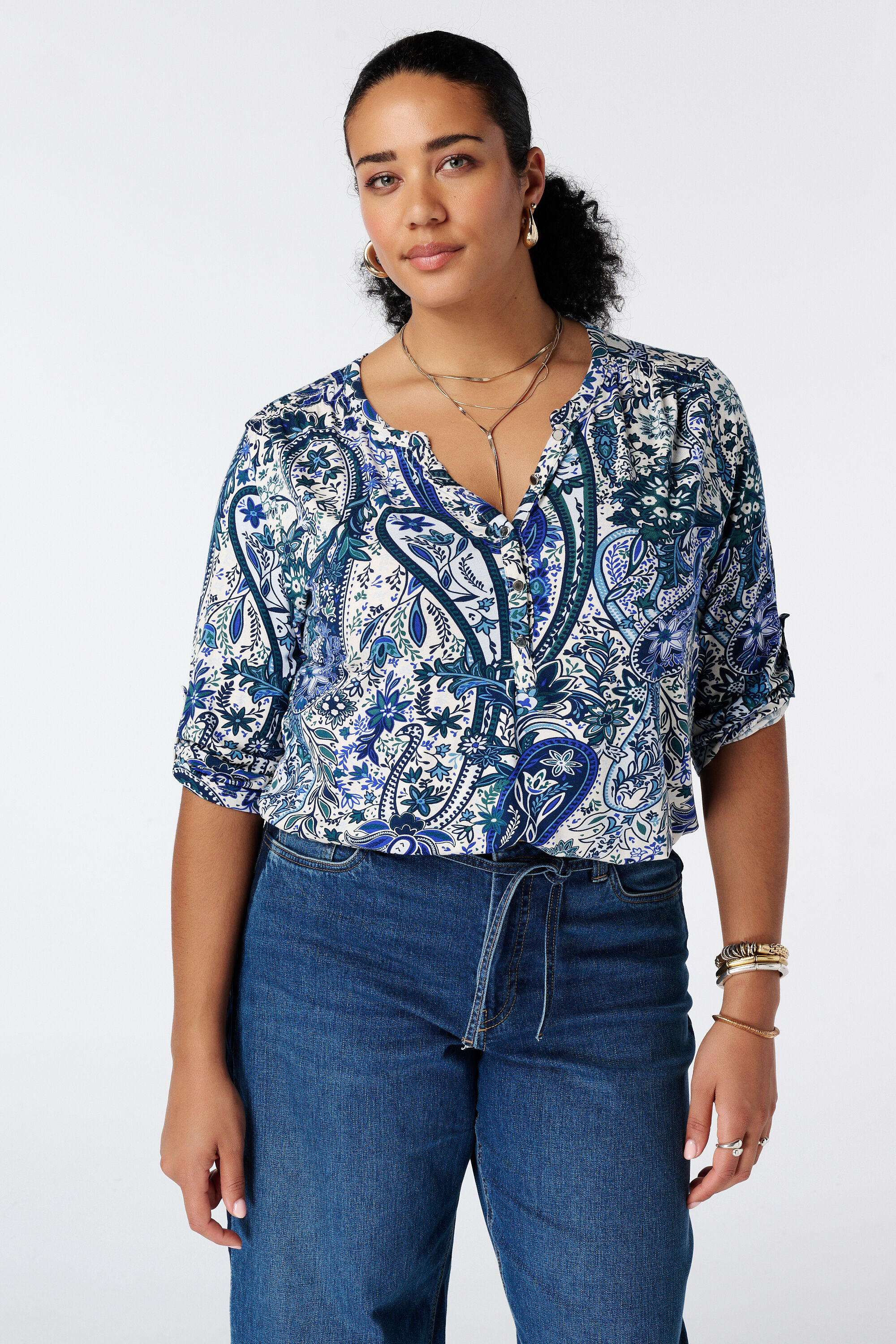 Top met print