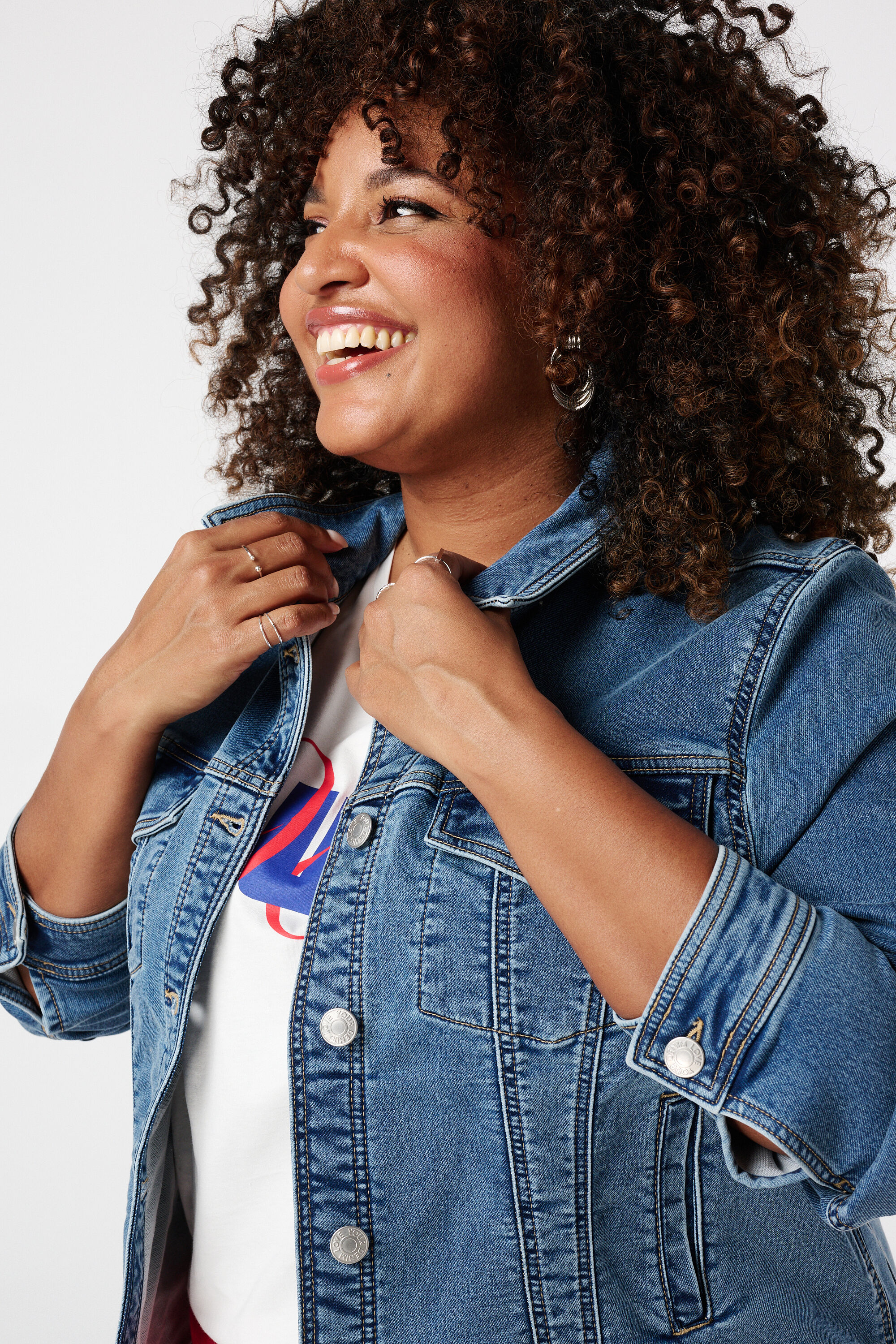 Spijkerjas met stretch image number 4