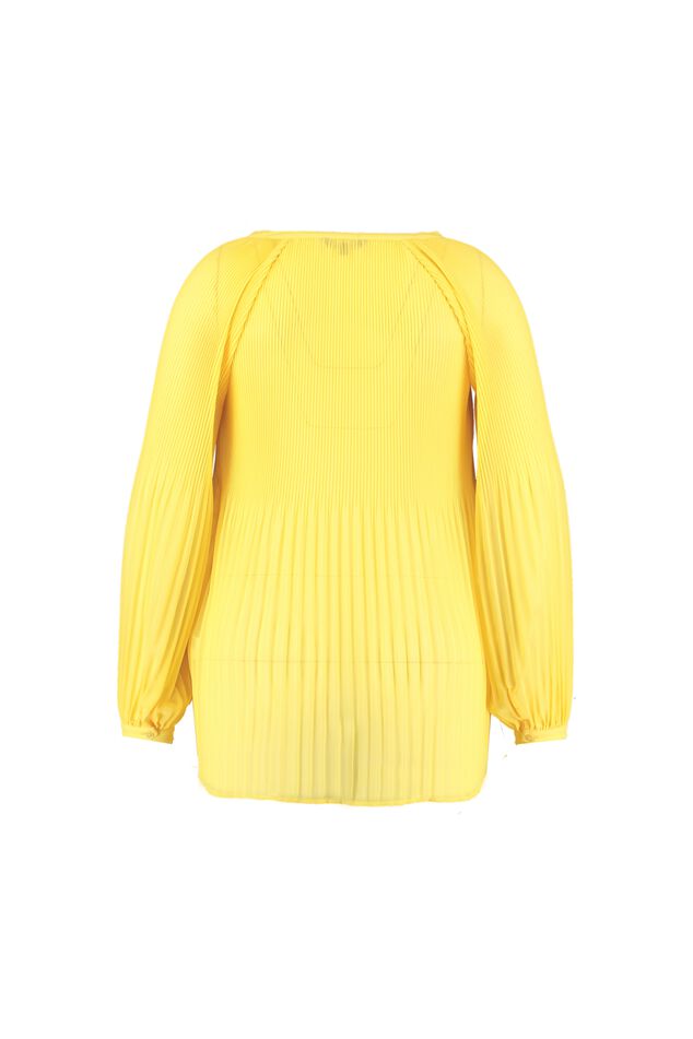 Gele Plissé blouse image number 3