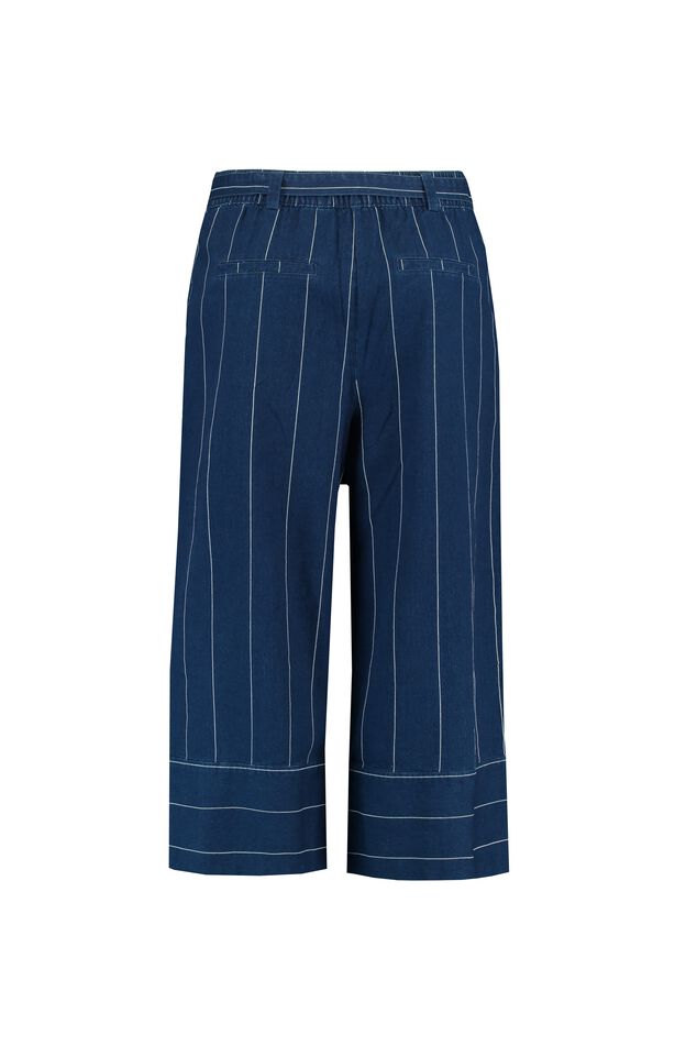 Cropped denim met krijtstreep image number 3