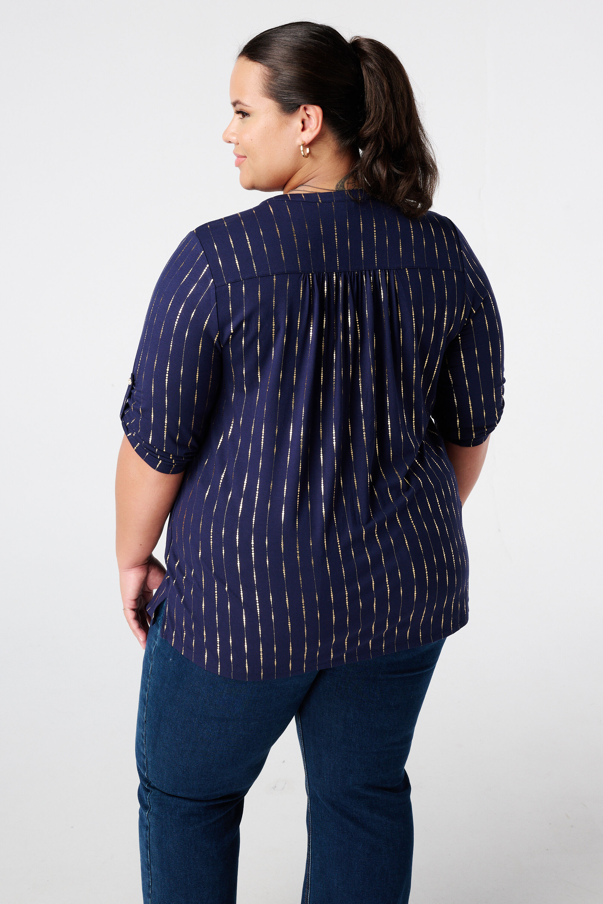 Top met print en foil print image number 3