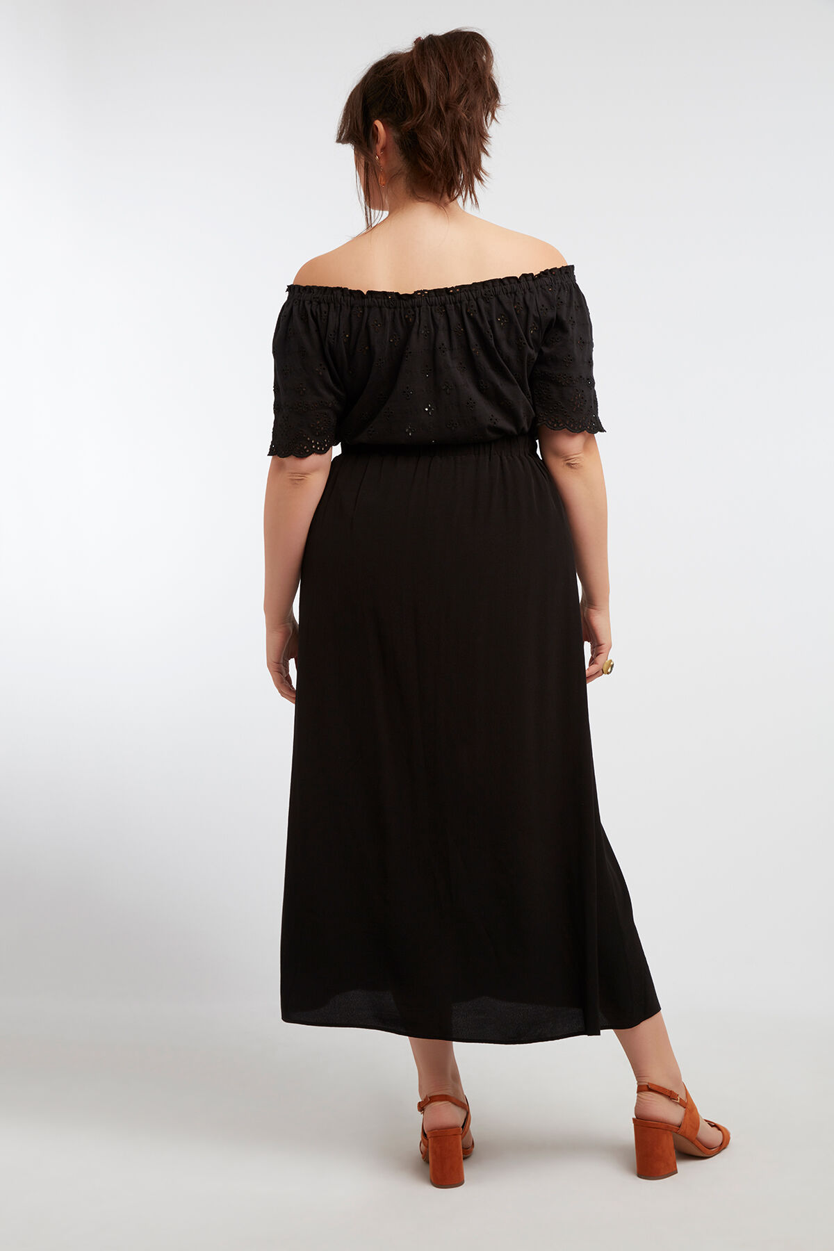 Lange rok met knoopsluiting image number 4