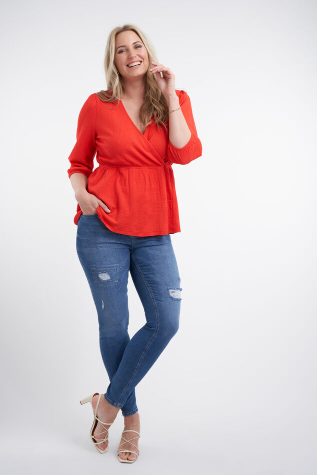 Wikkeltop met structuurstof image number 5