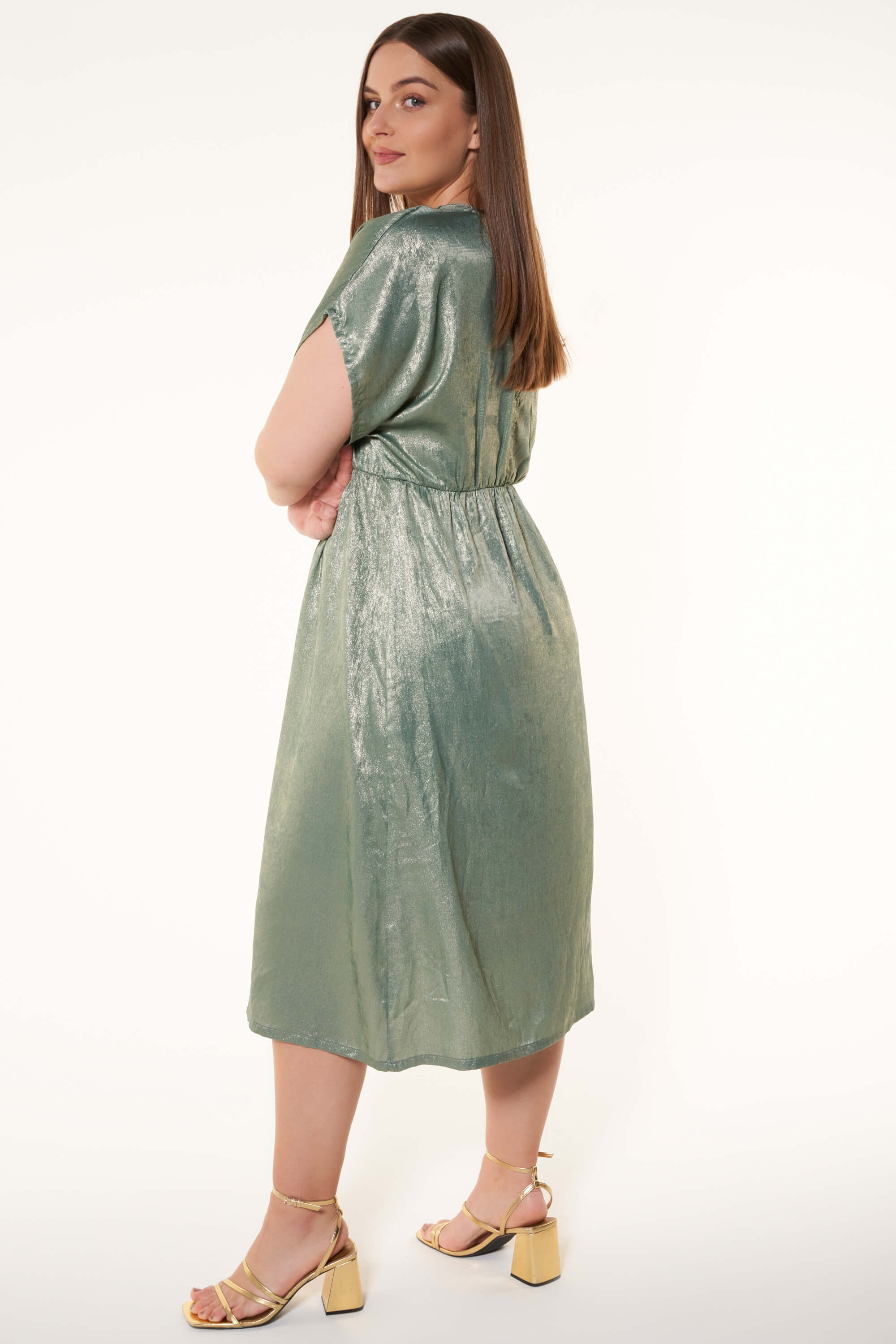 Jurk met metallic image number 6