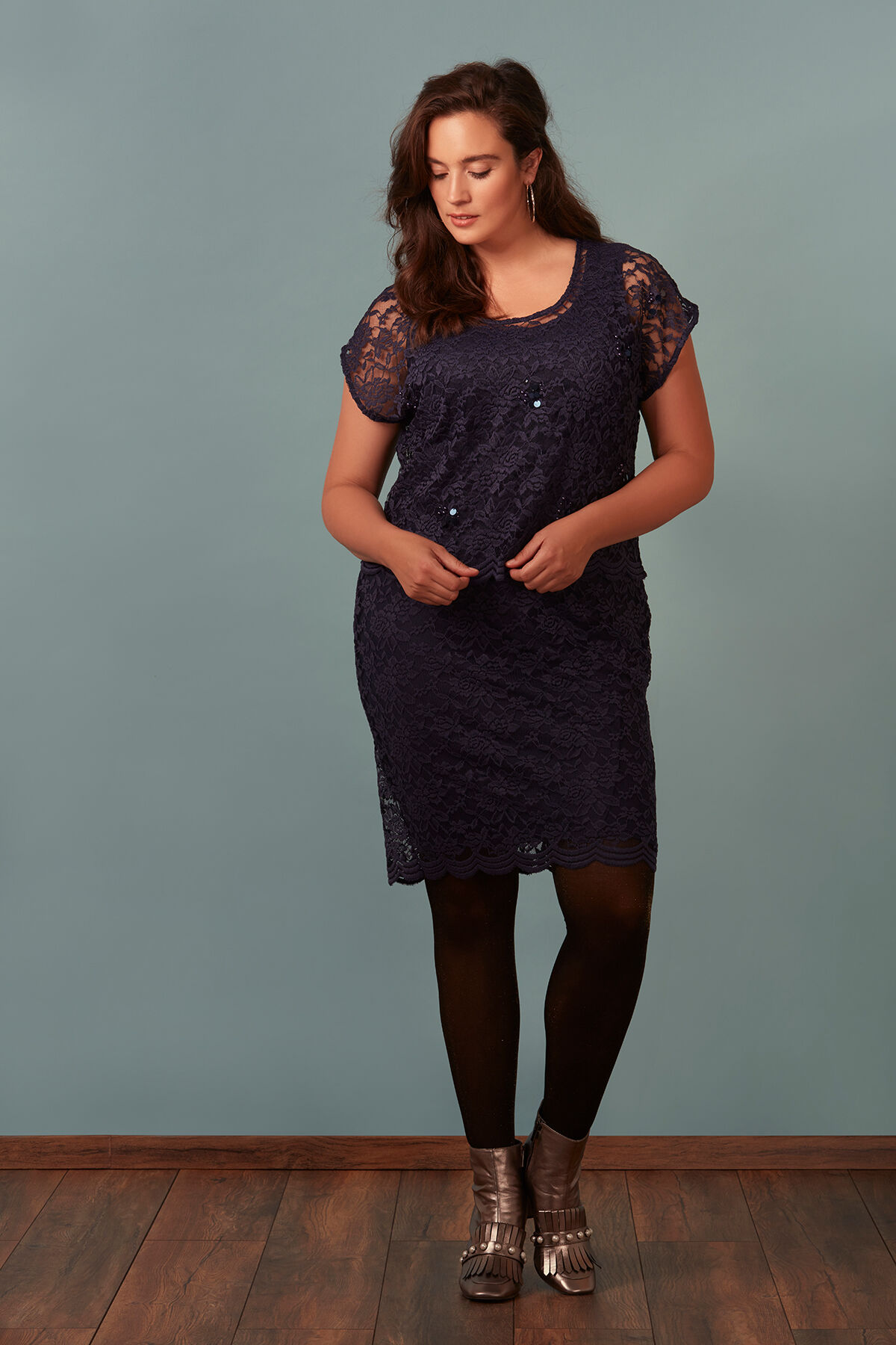 Kanten jurk image number 4