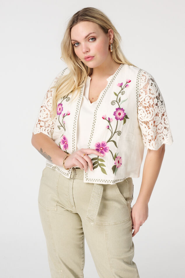 Gilet met borduursels  image number 0