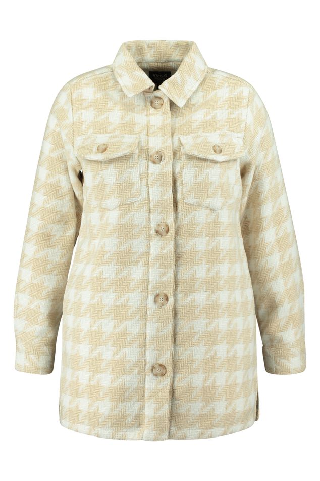 Shacket met pied-de-poule print image number 2