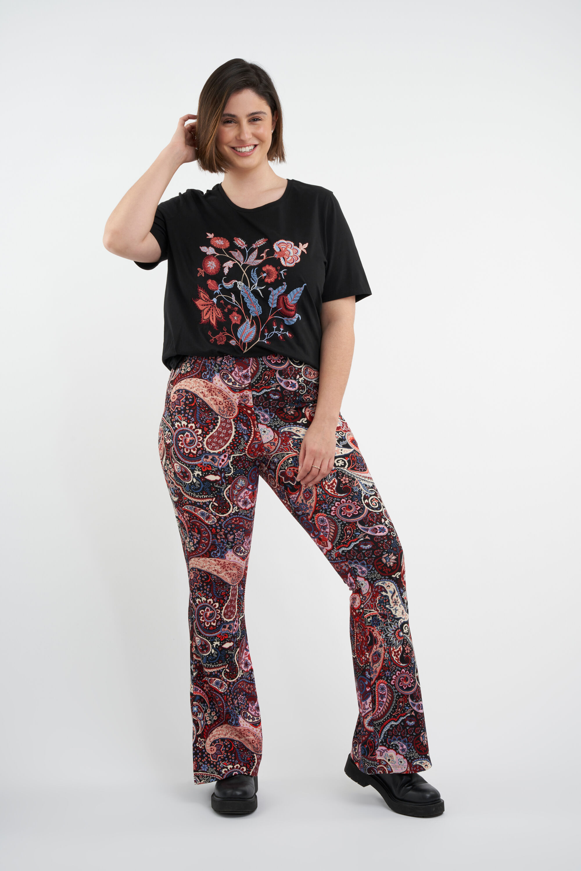 Flared legging met print image number 5