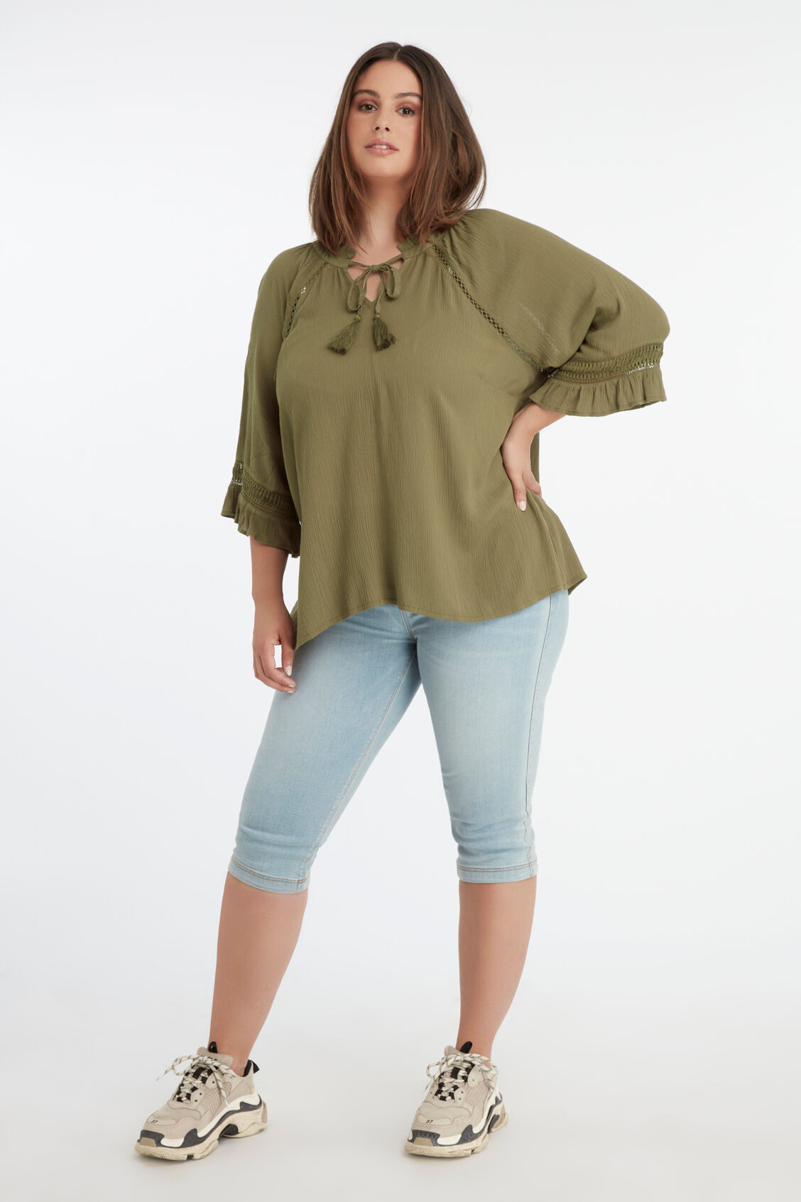 Blouse met opengewerkte details image number 5