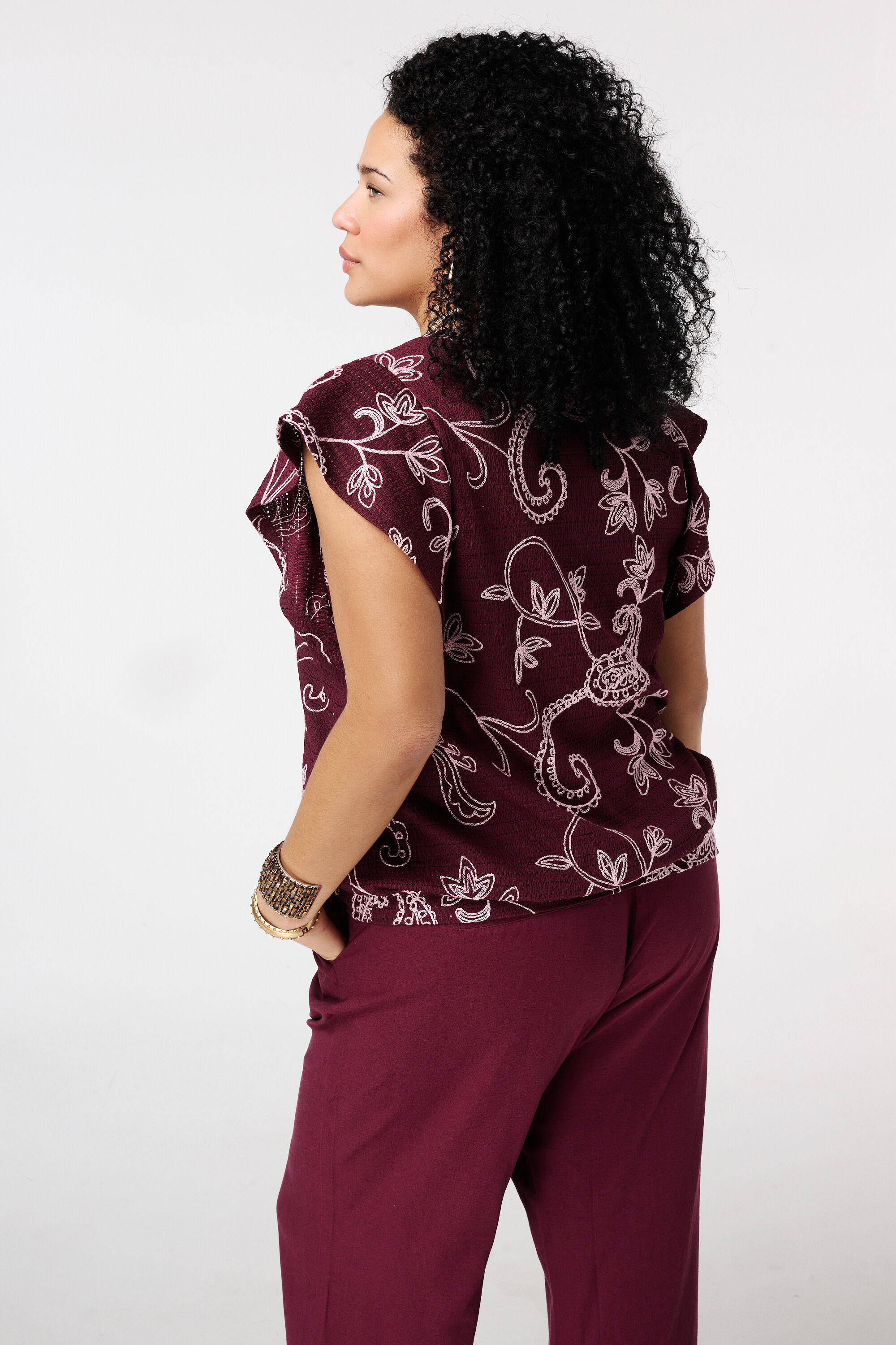 Top met paisleyprint image number 3