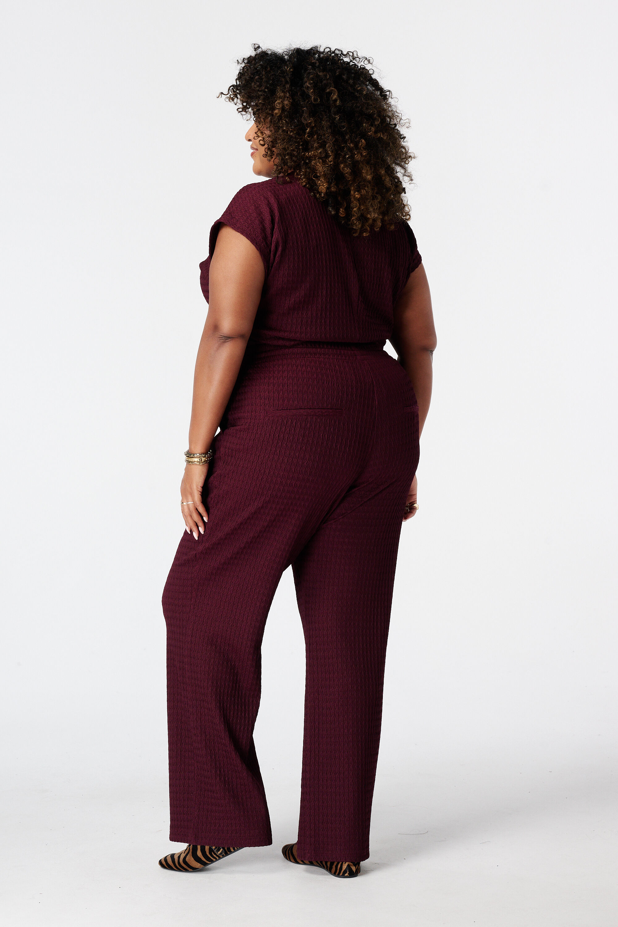 Broek met elastische taille image number 3