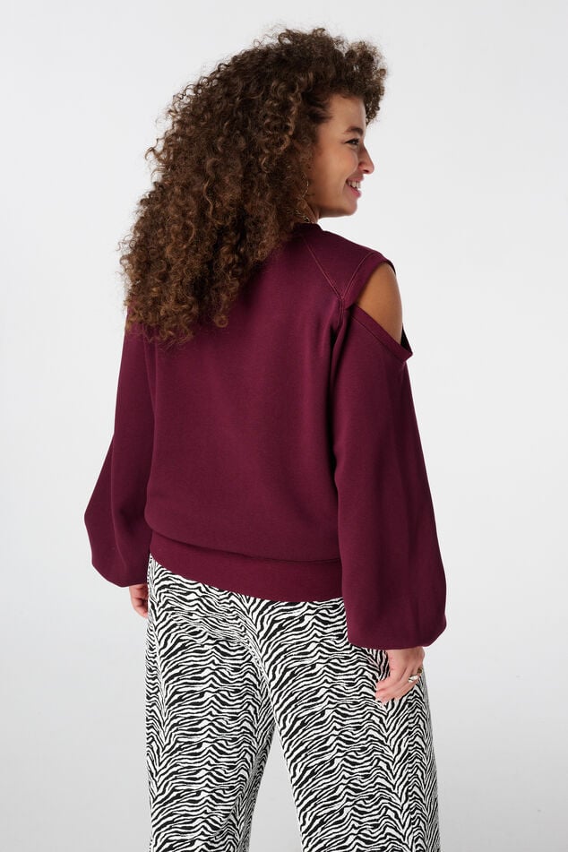 Sweater met cut-out schouder image number 3