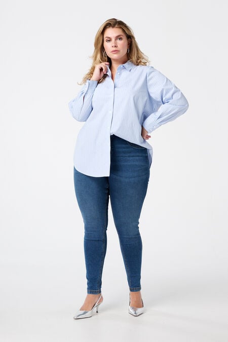 Tregging met denim look Tregging met denim look