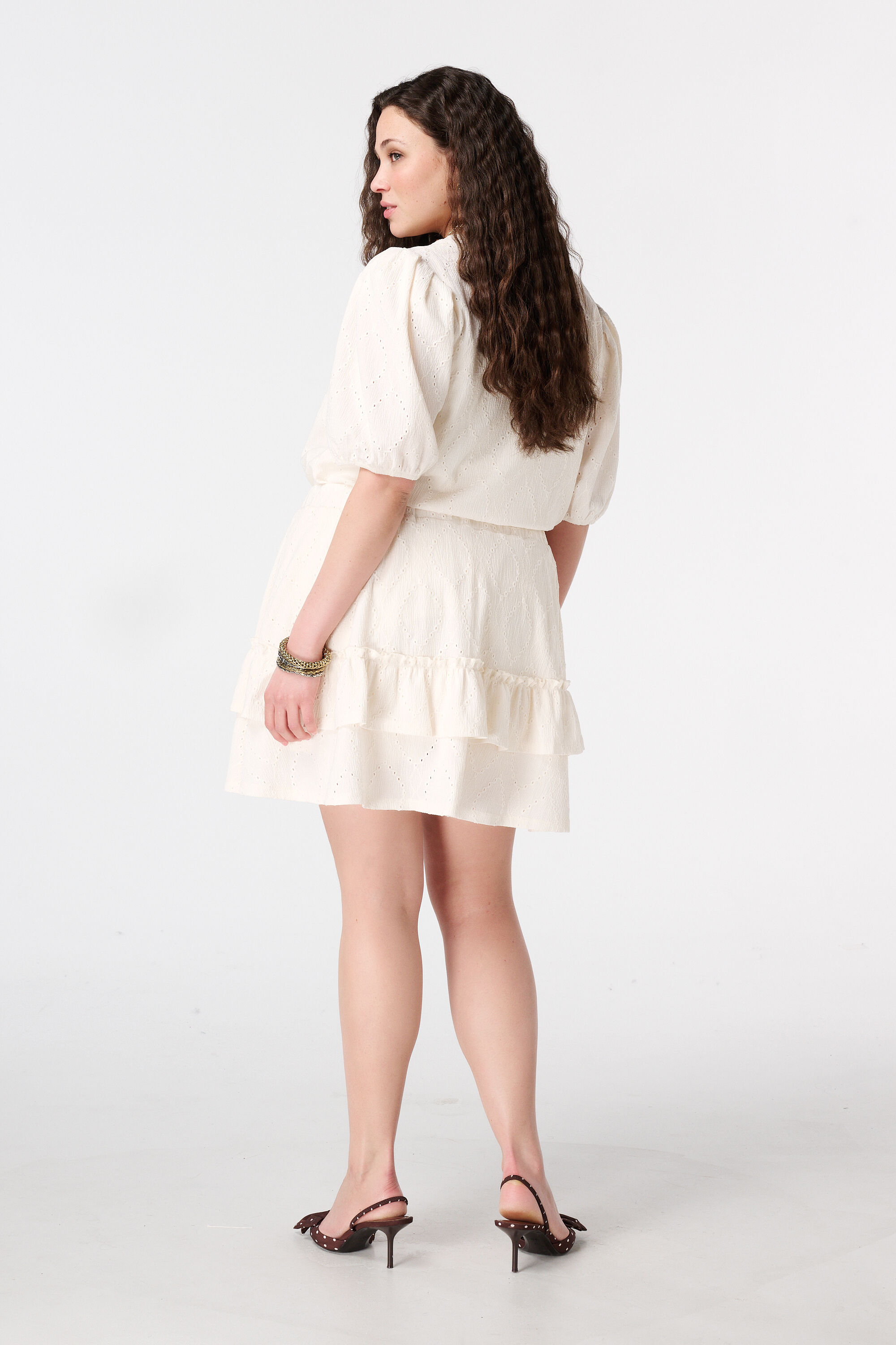 Rok met broderie-look image number 3