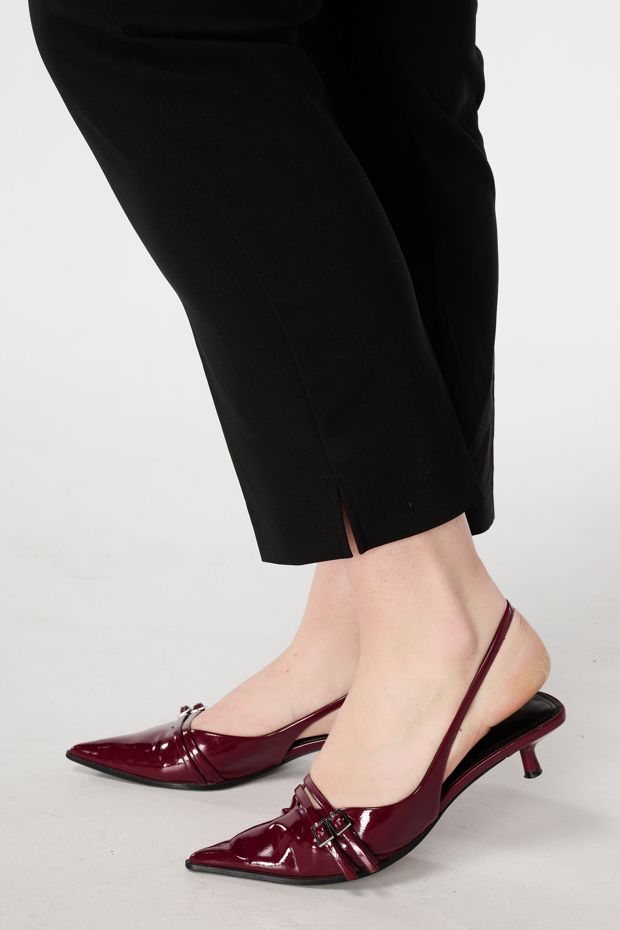 Straight leg pantalon met elastische taille image number 4