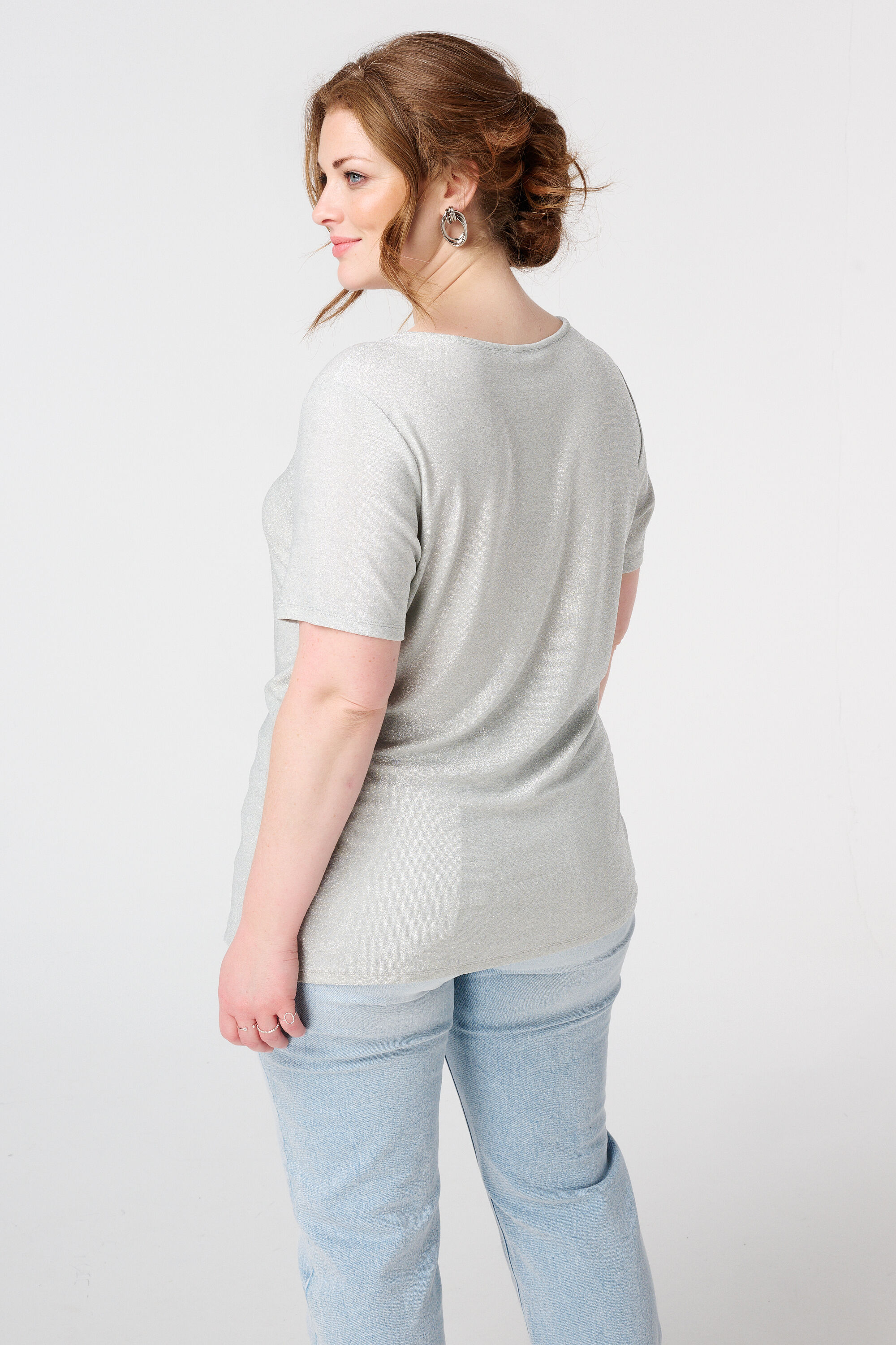 T-shirt met lurex image number 3