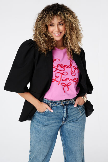 Blazer met pofmouwen Blazer met pofmouwen