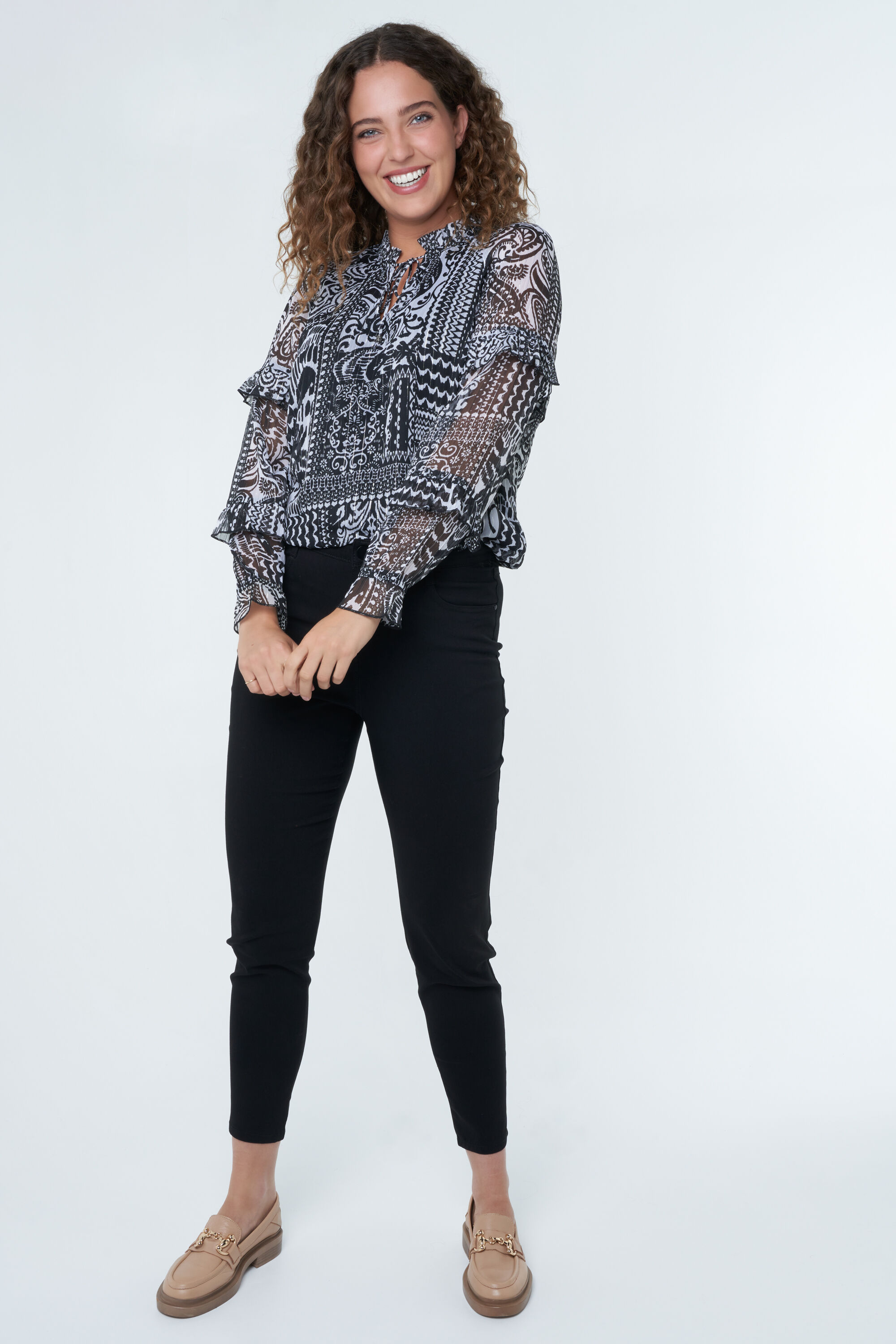 Slim leg broek