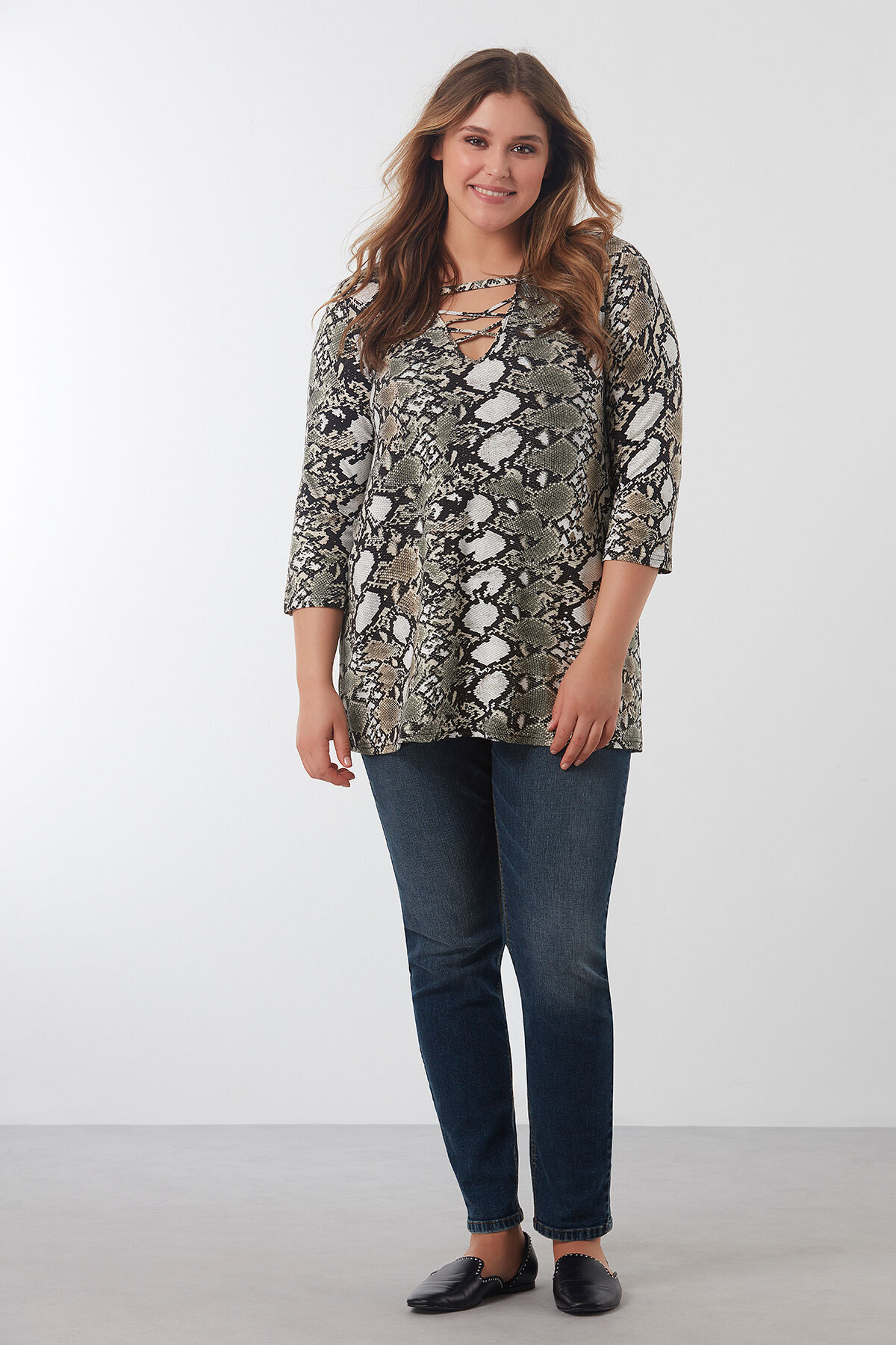 Slangenprint shirt on sale