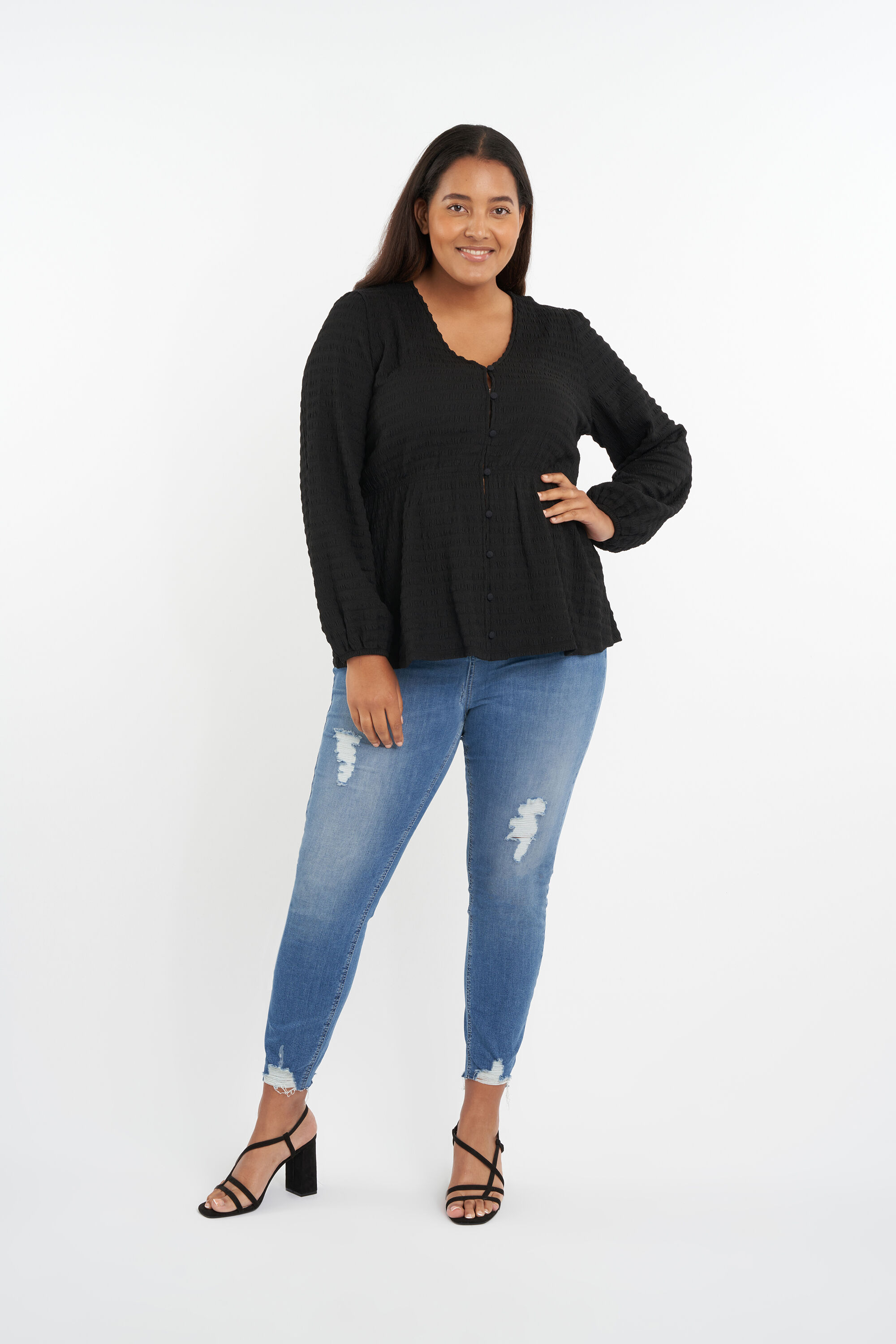 Top met V-hals image number 6