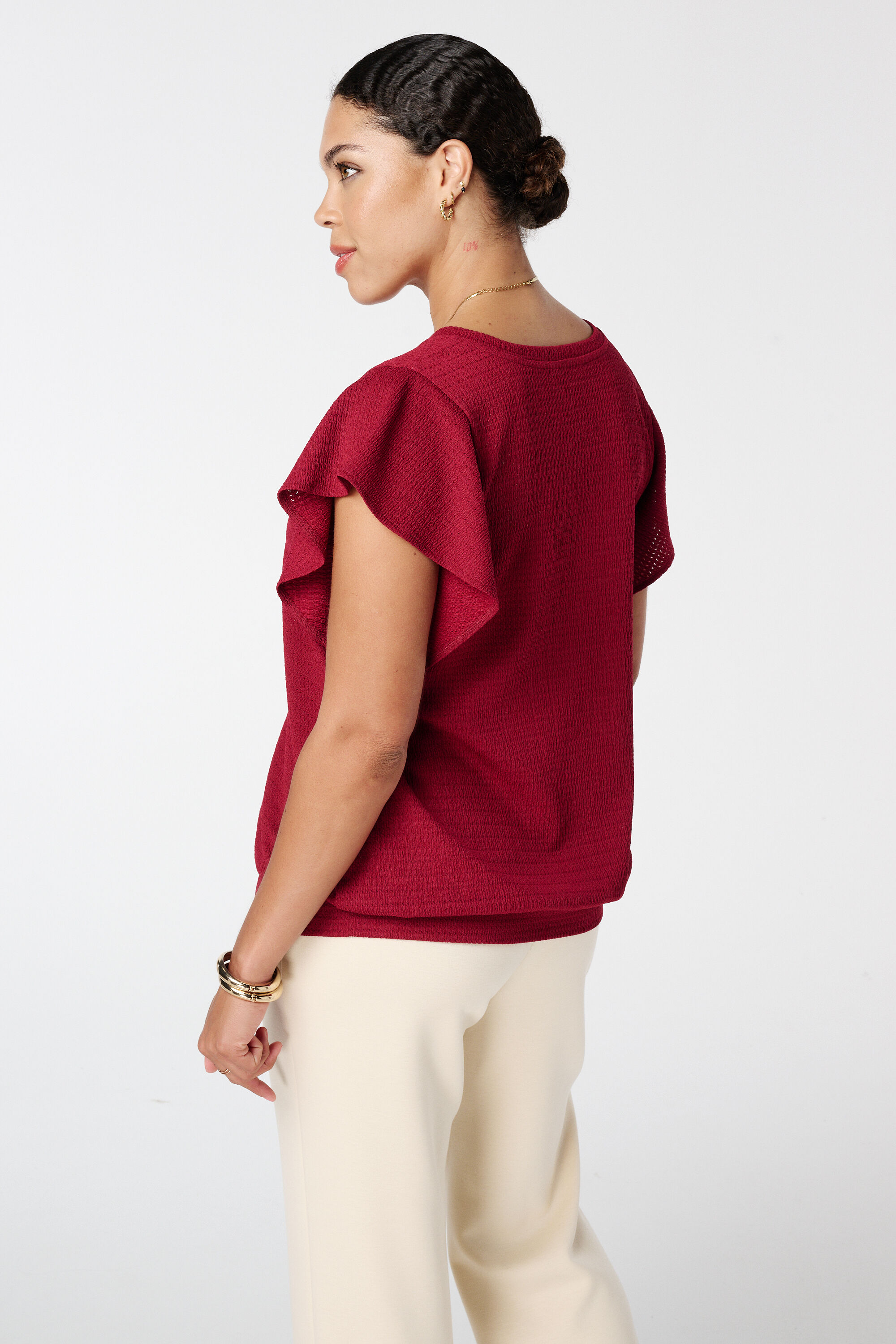 Top met vlindermouwen image number 3