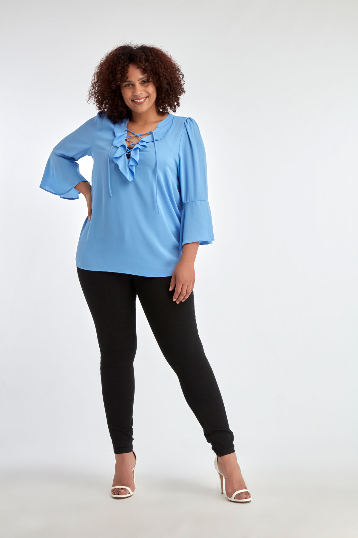 Blouse met volants image number 5