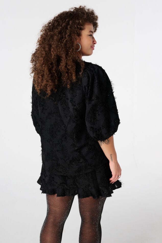 Blouse met korte pofmouw image number 3