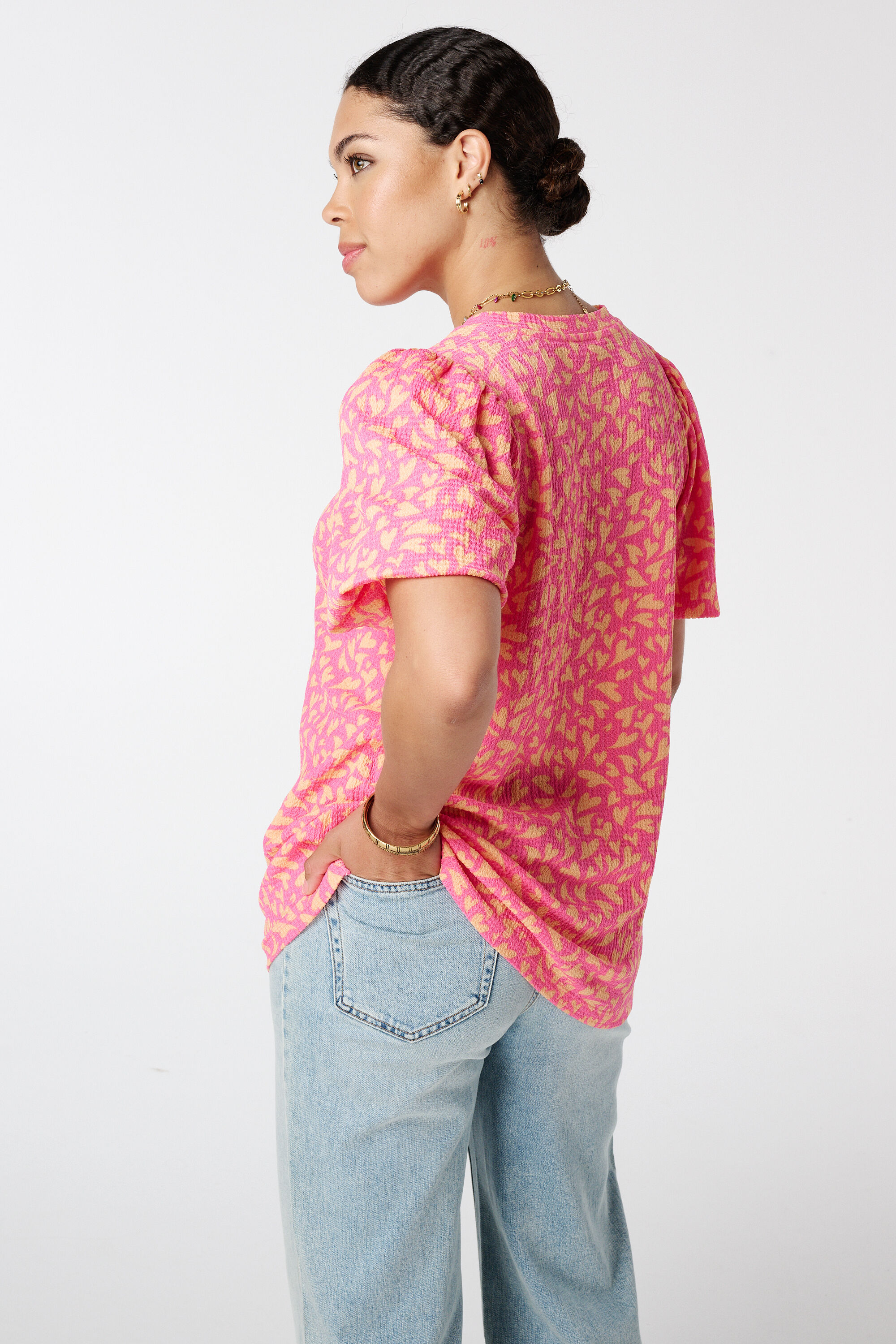 Top met pofmouwen image number 3