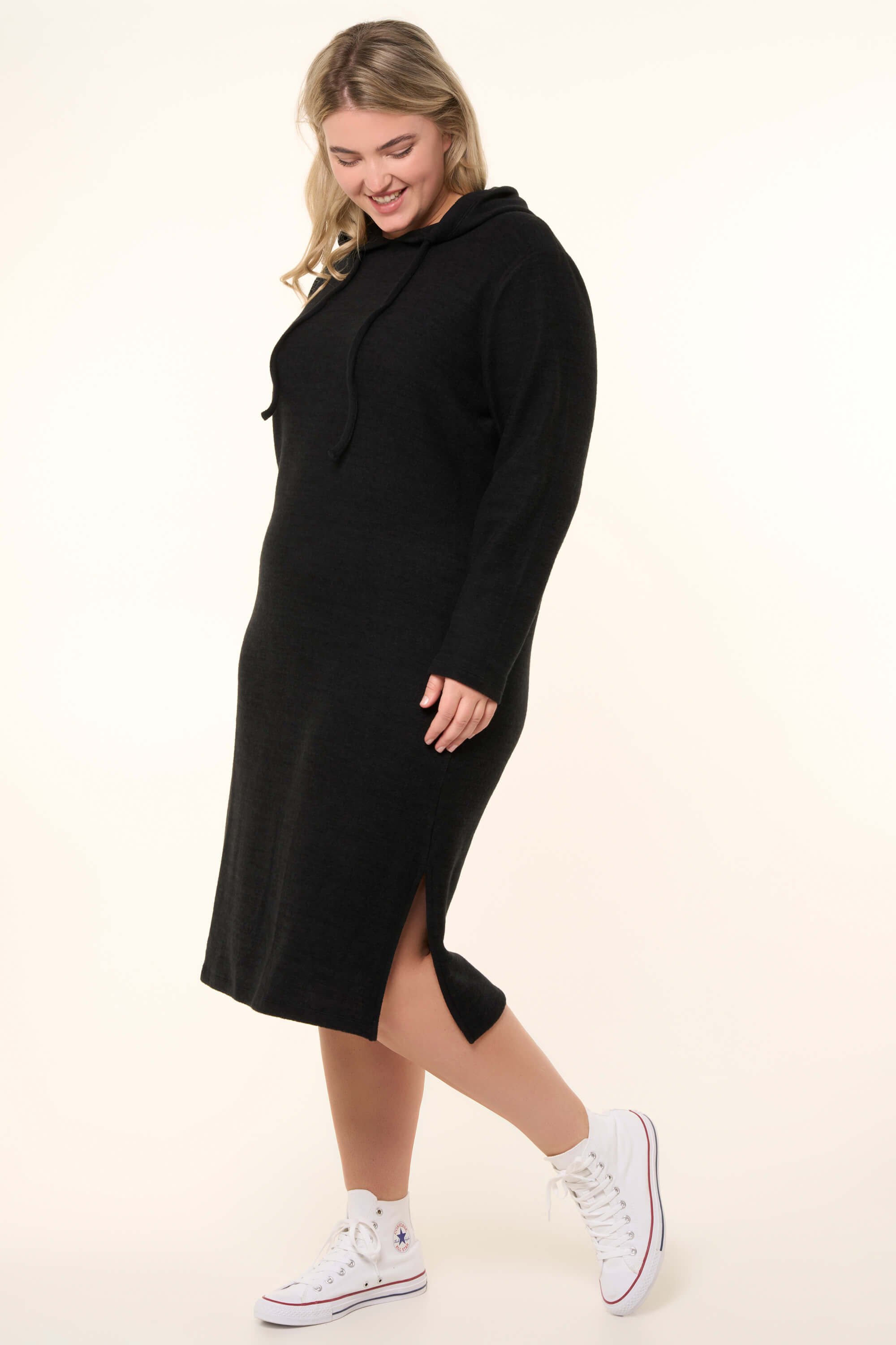 Dames Jurk met capuchon MS Mode