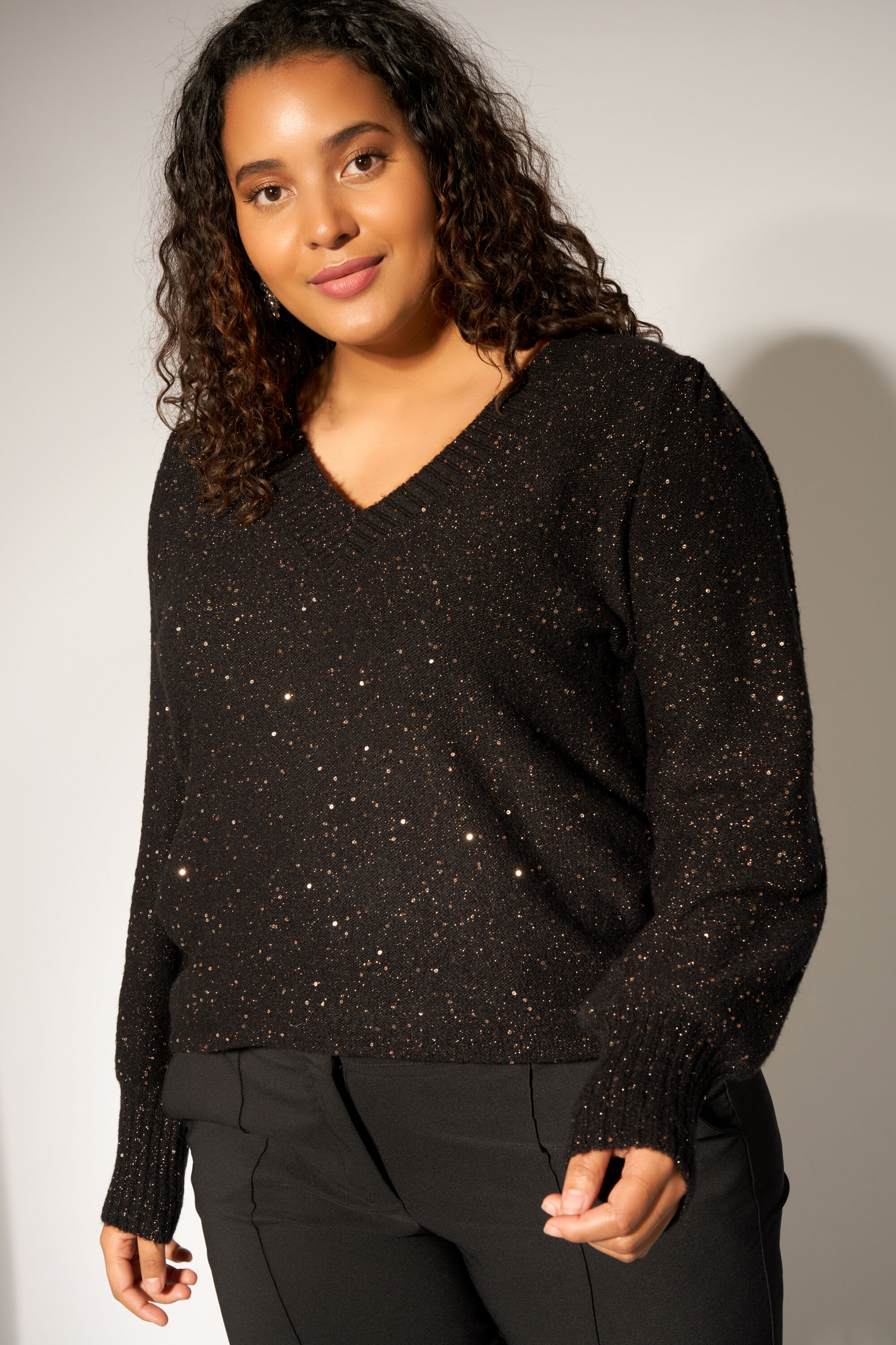 Dames Trui met pailletten MS Mode