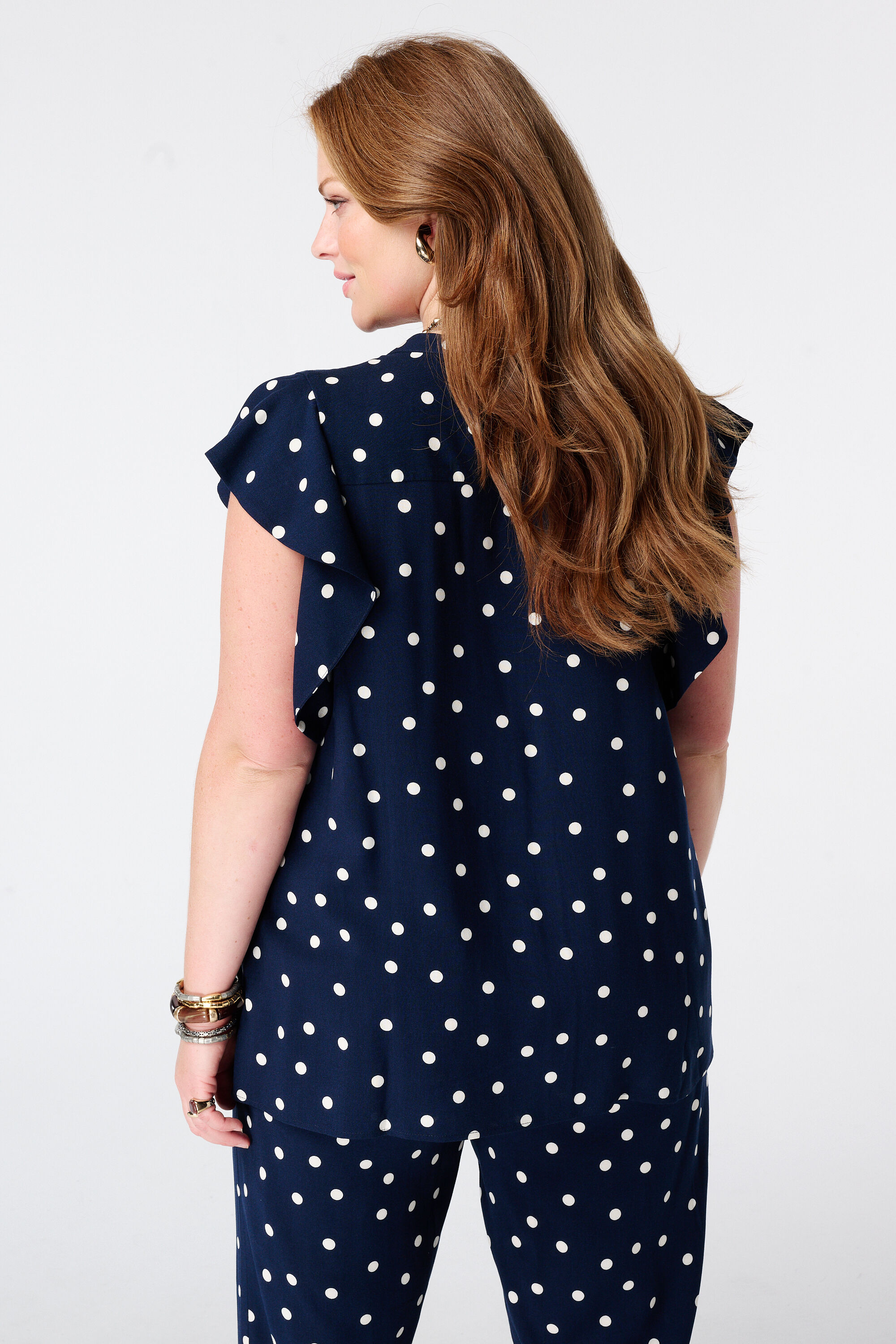 Blouse met polka dot image number 3