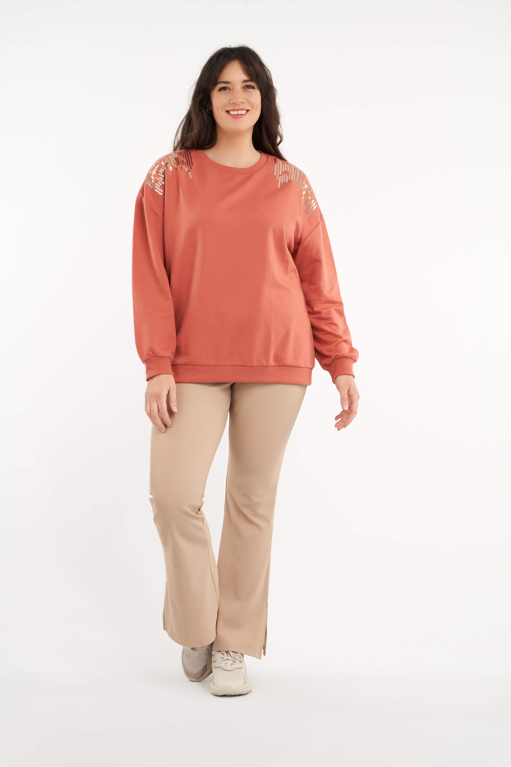 Sweater met pailletten  image number 5