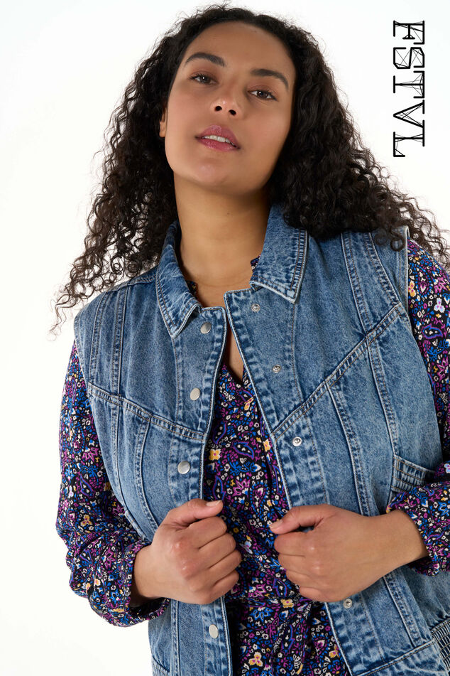 Denim gilet  image number 0