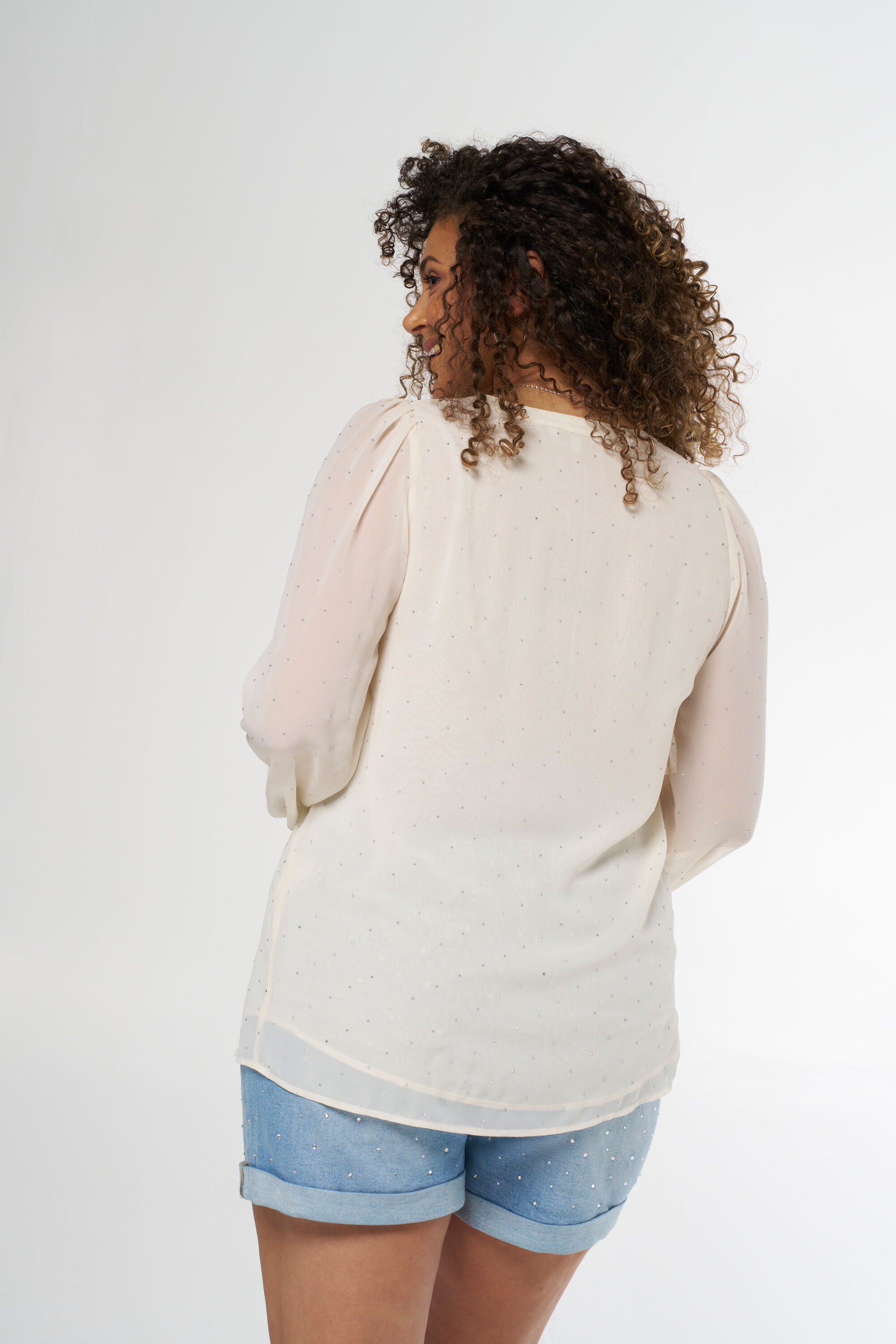 Blouse met steentjes image number 3