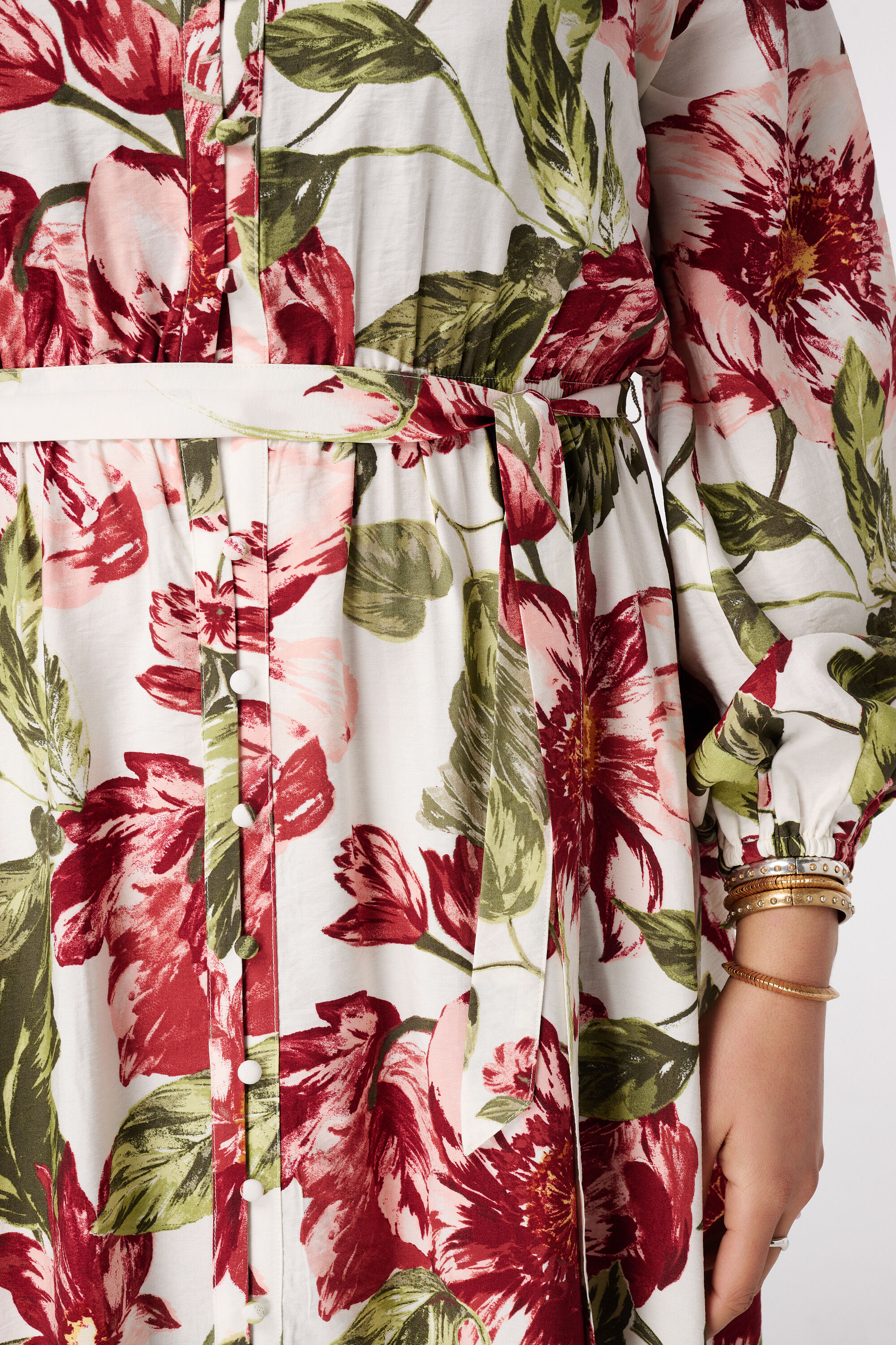 Maxi jurk met bloemenprint image number 6
