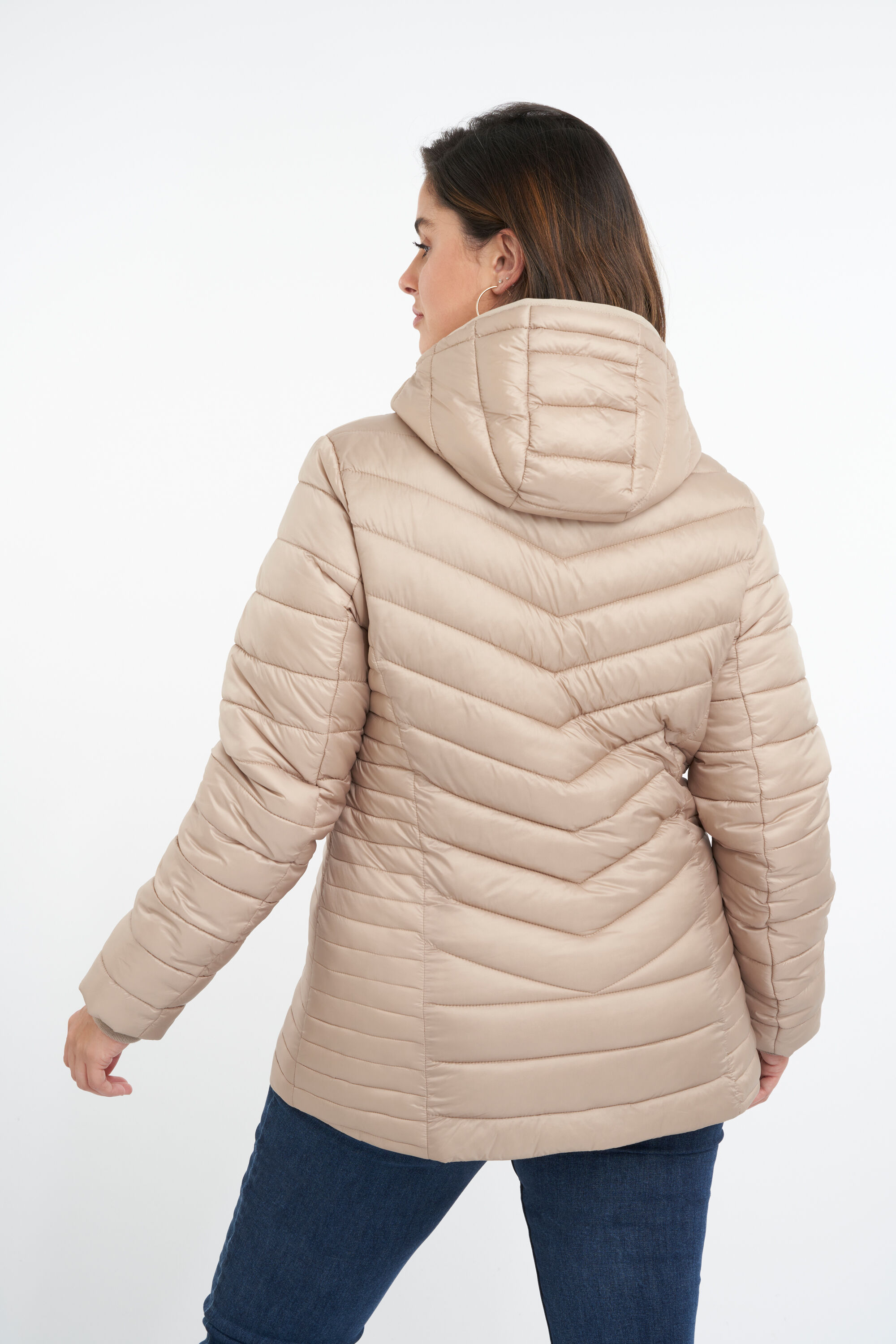 Lichtgewicht tussenjas met capuchon image number 3