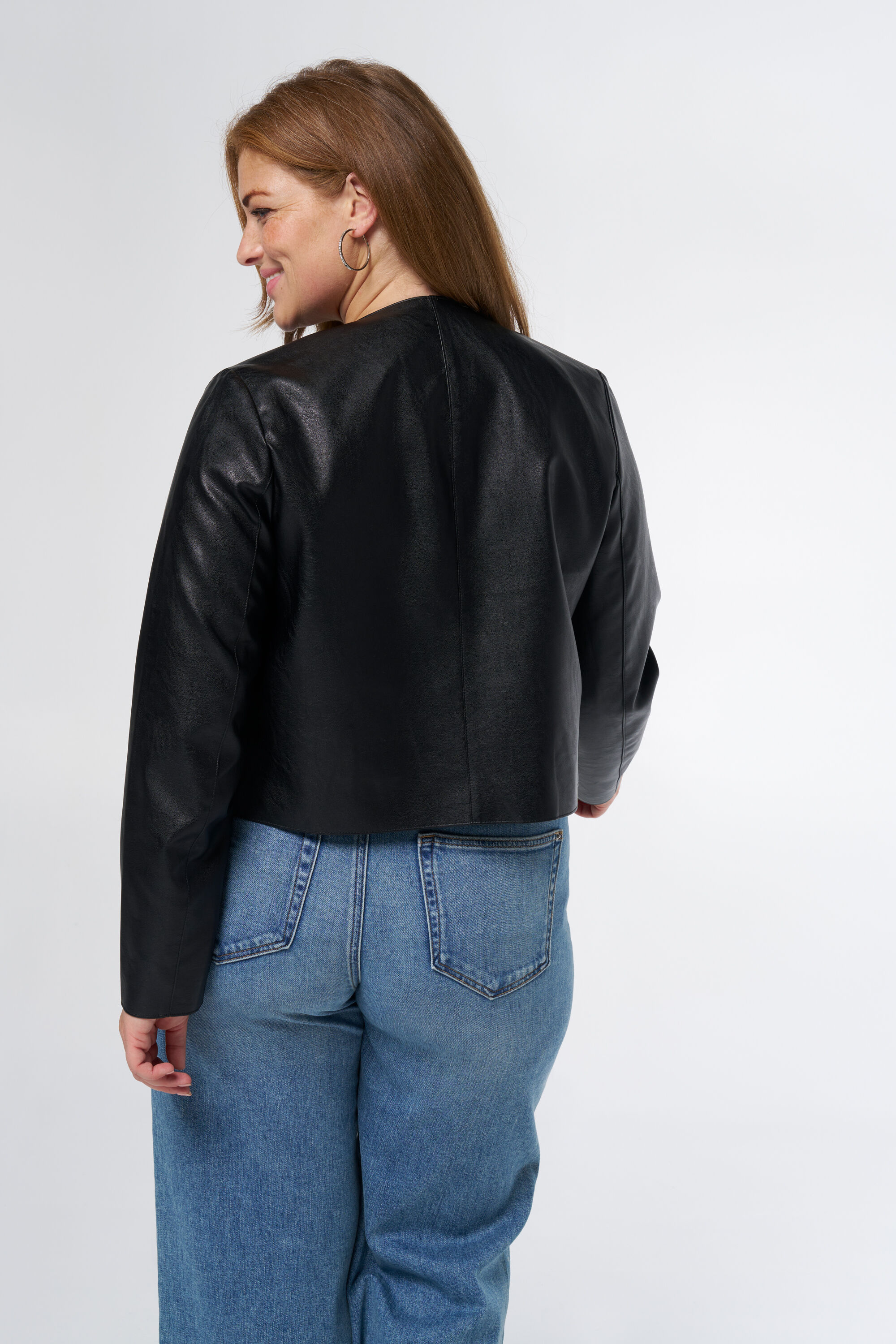 Leerlook jasje image number 3