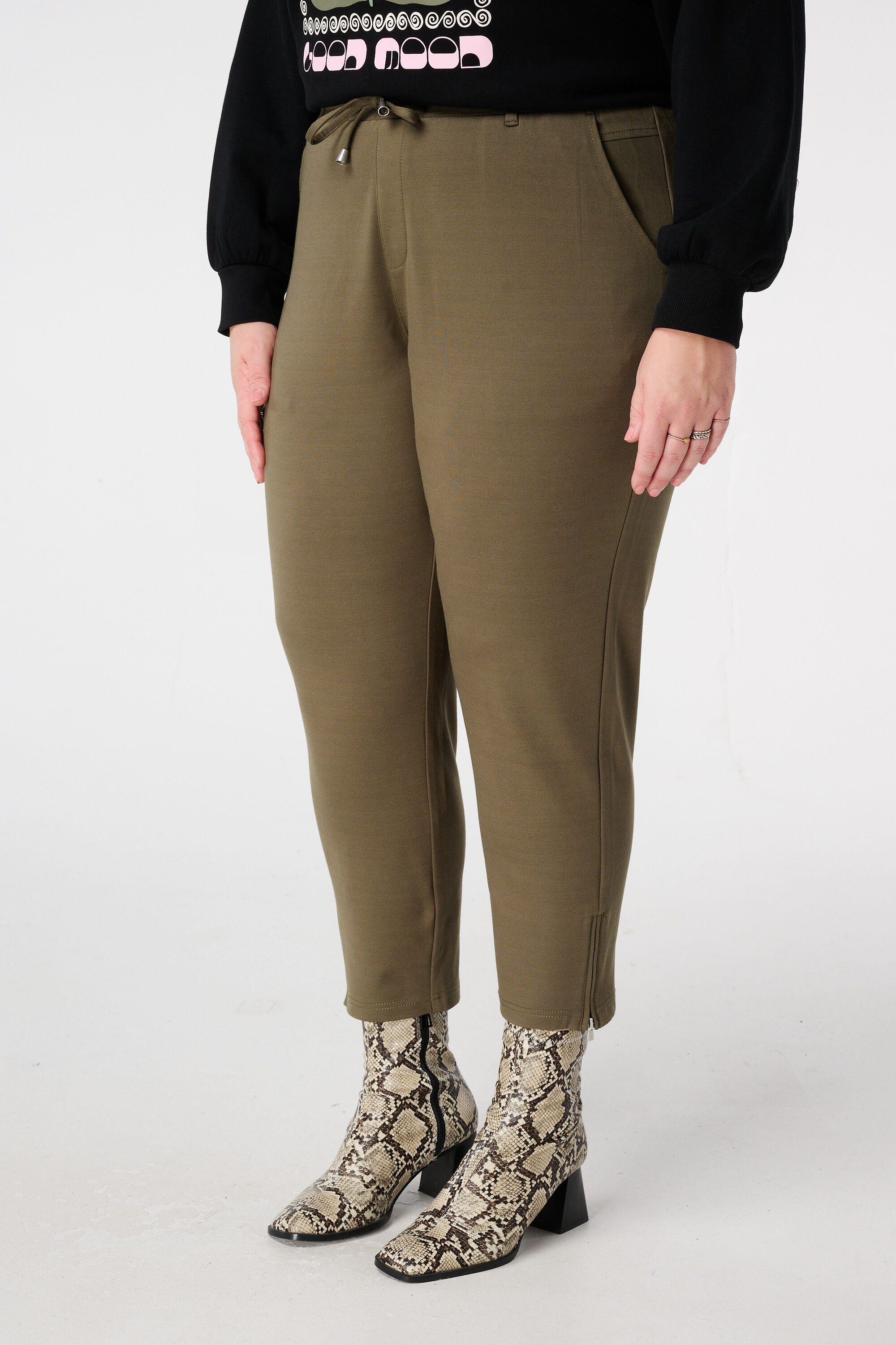 Broek met elastische tailleband image number 5