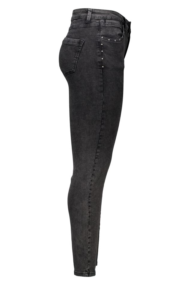 Slim leg jeans met studs details image number 6