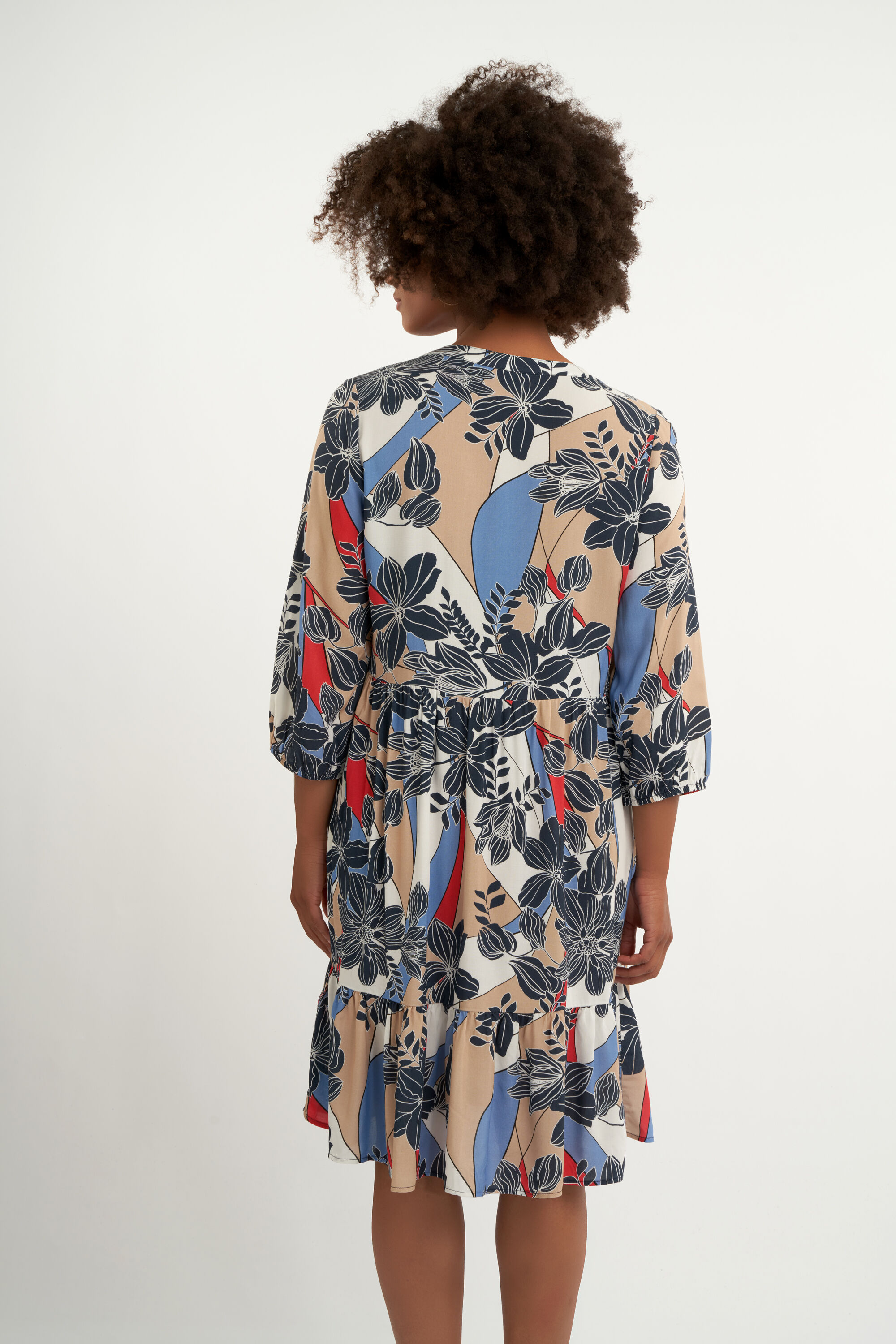 A-lijn jurk met print image number 4